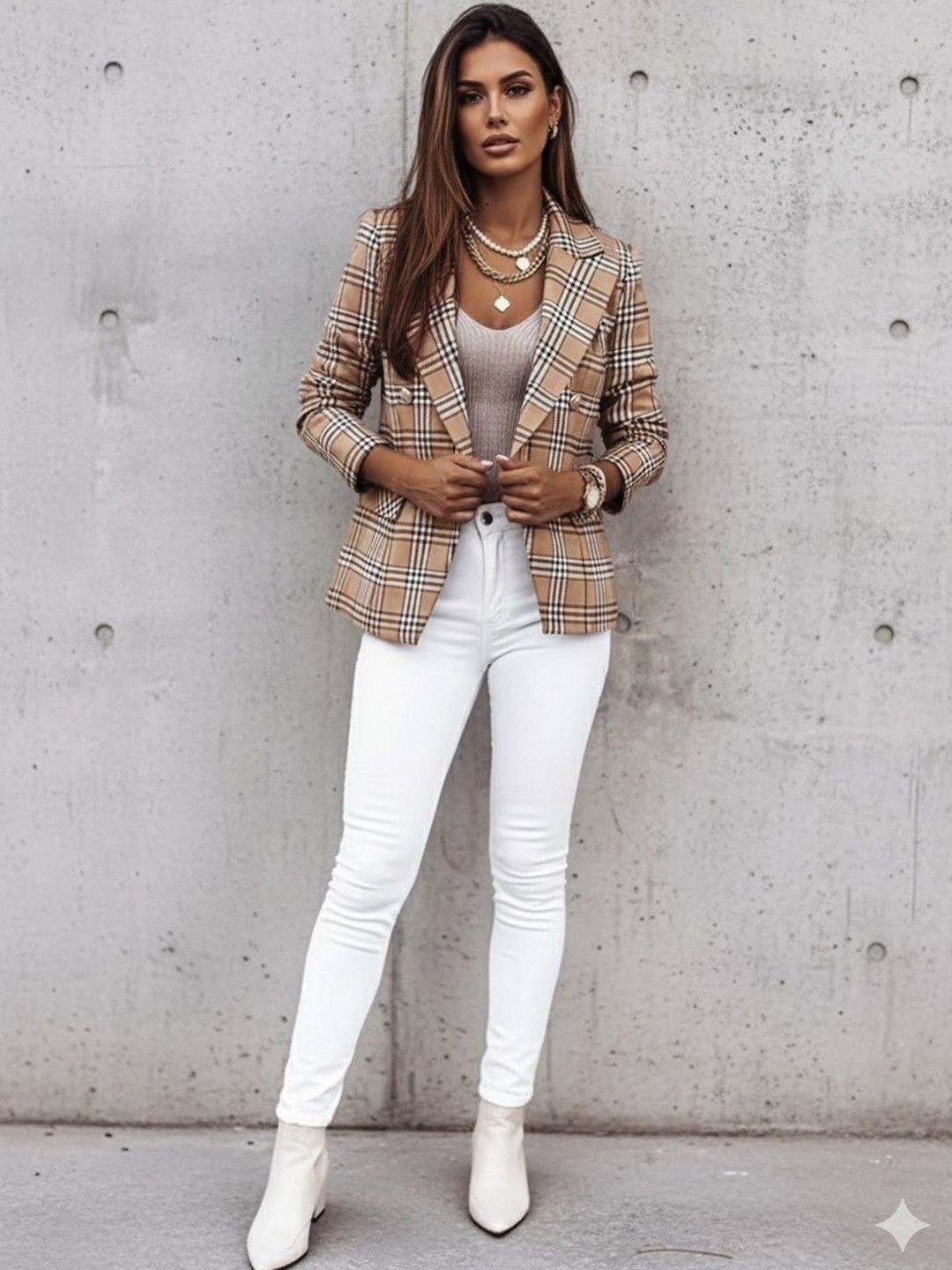 Mast & Harbour Checked Blazers-picture-24