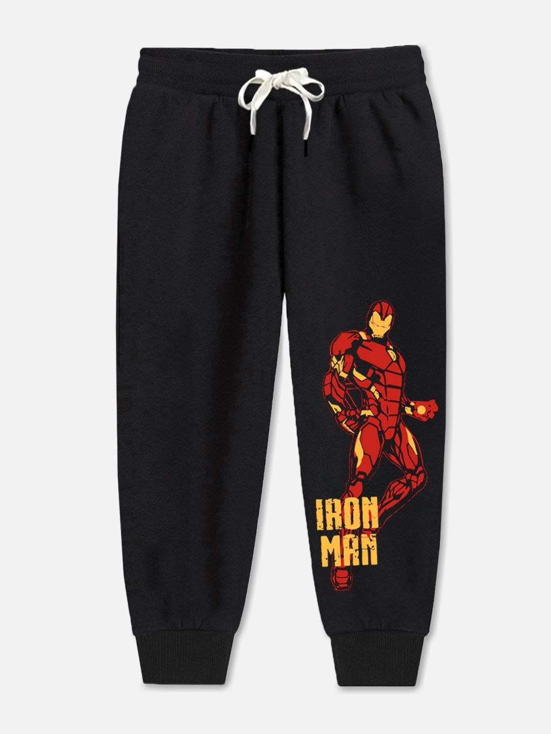 YK Marvel Kids Boys Pack Of 3 Pure Cotton Mid-Rise Track Pants-picture-54