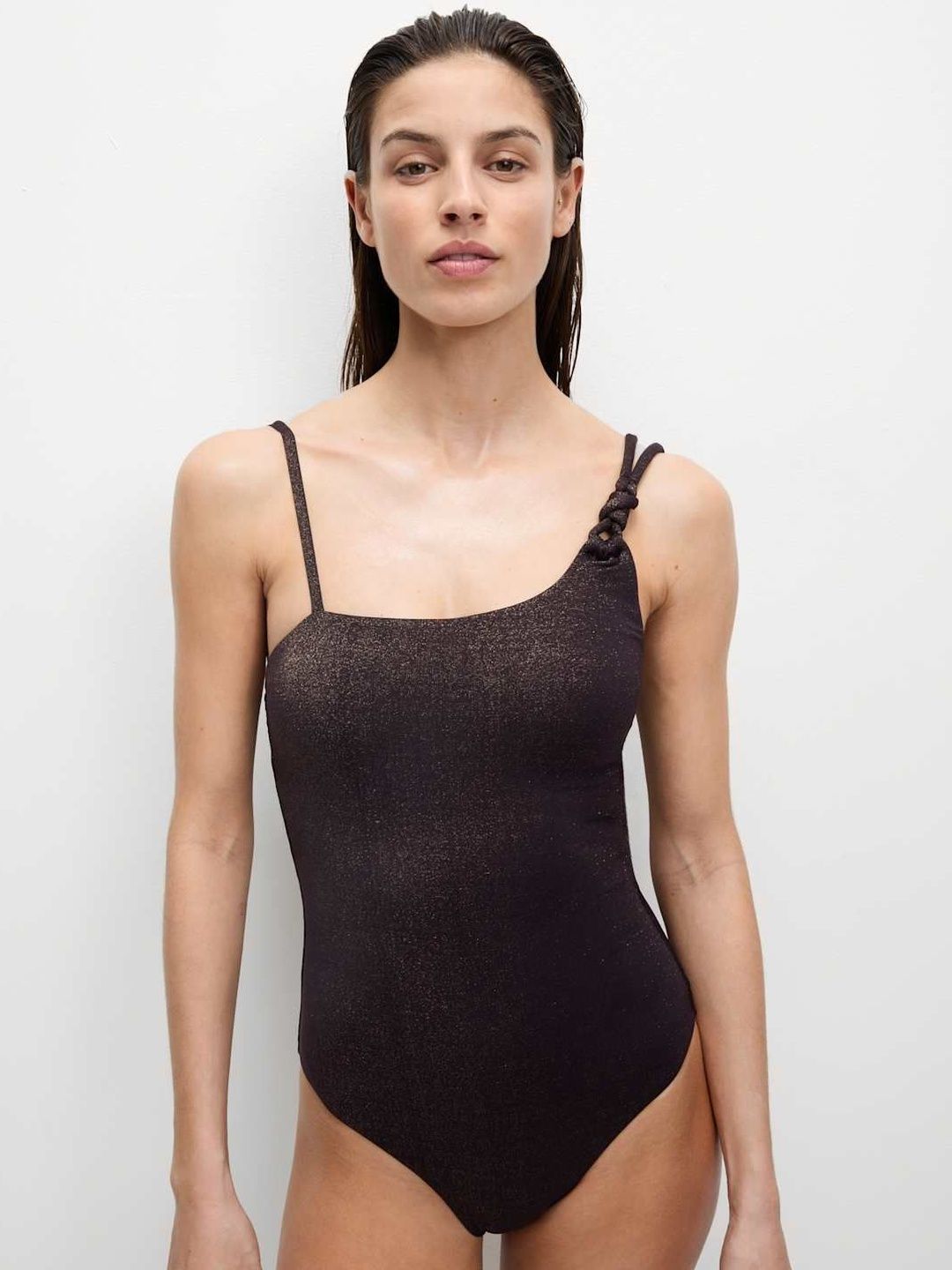 Marks & Spencer Glitter One Shoulder Bodysuit-picture-35