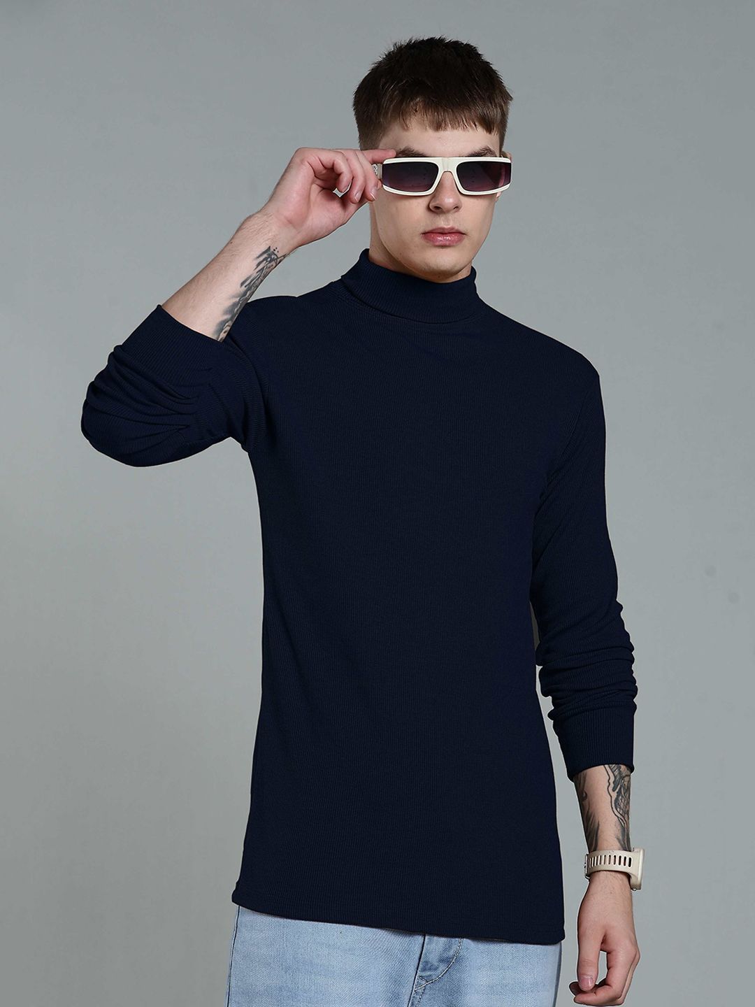 fashlook Men Ribbed Woollen Pullover-picture-27