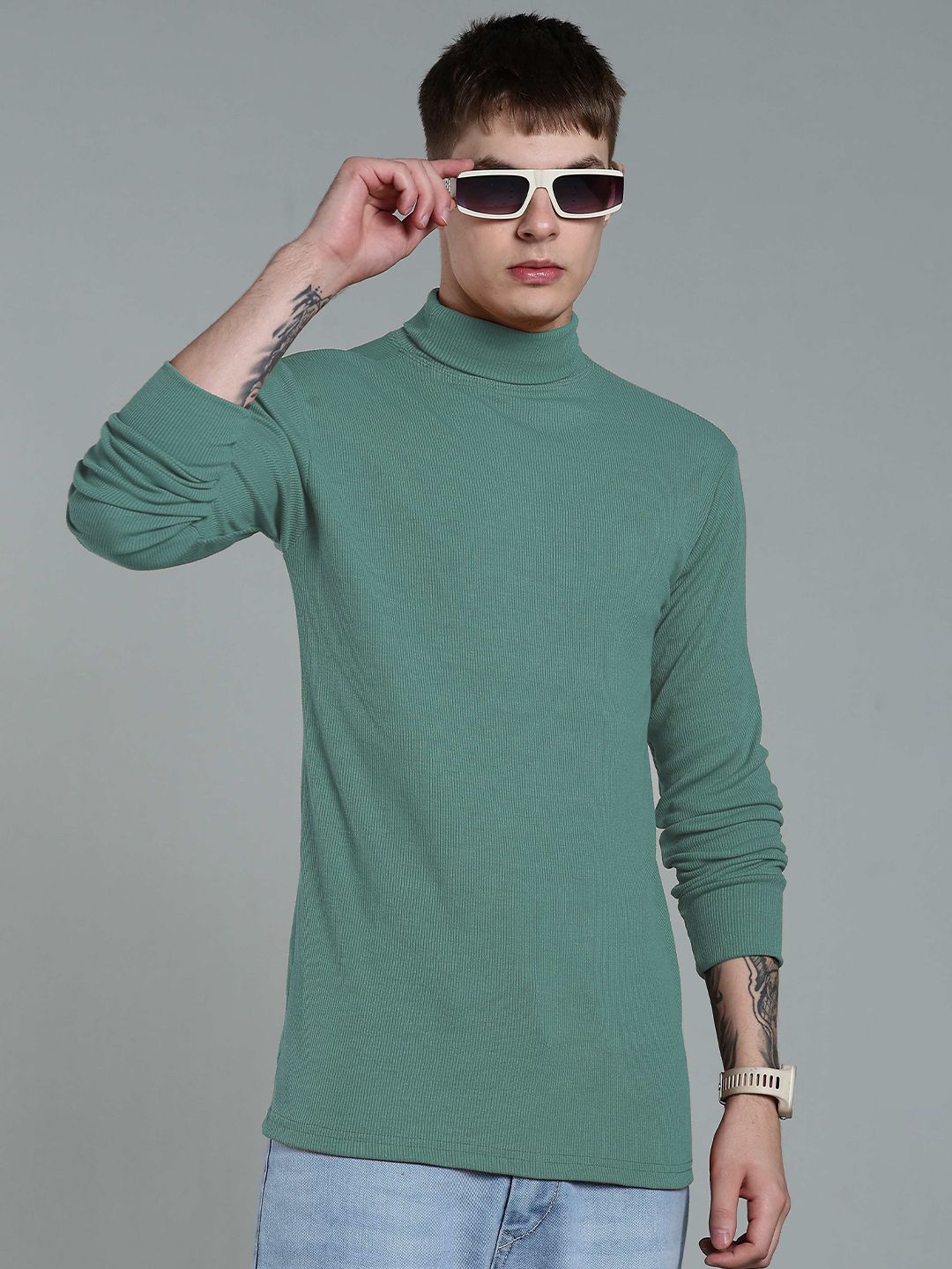 fashlook Men Ribbed Woollen Pullover-picture-35