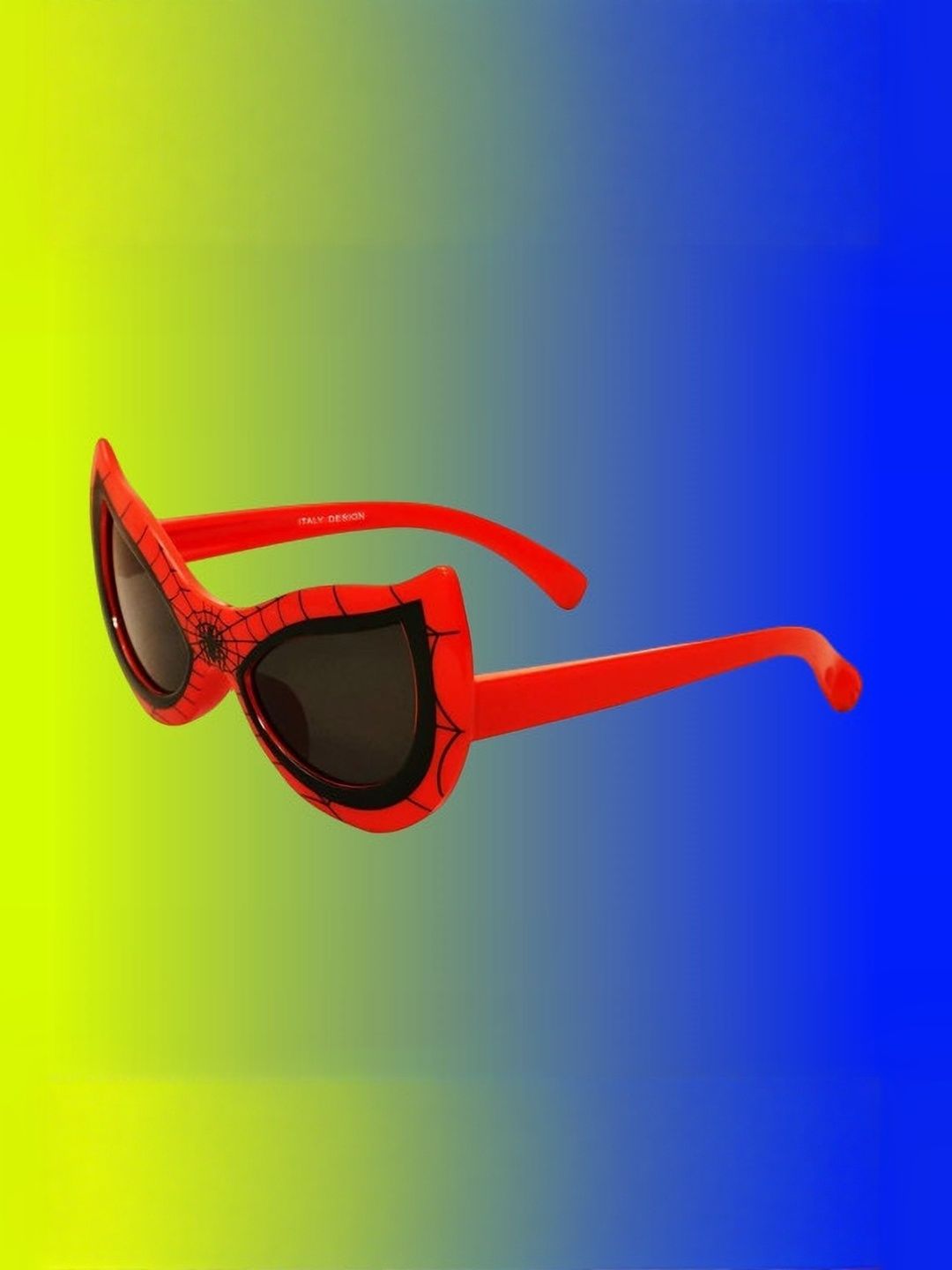 SPADEACES Unisex Kids Black Lens & Red Rectangle Sunglasses with-image-21