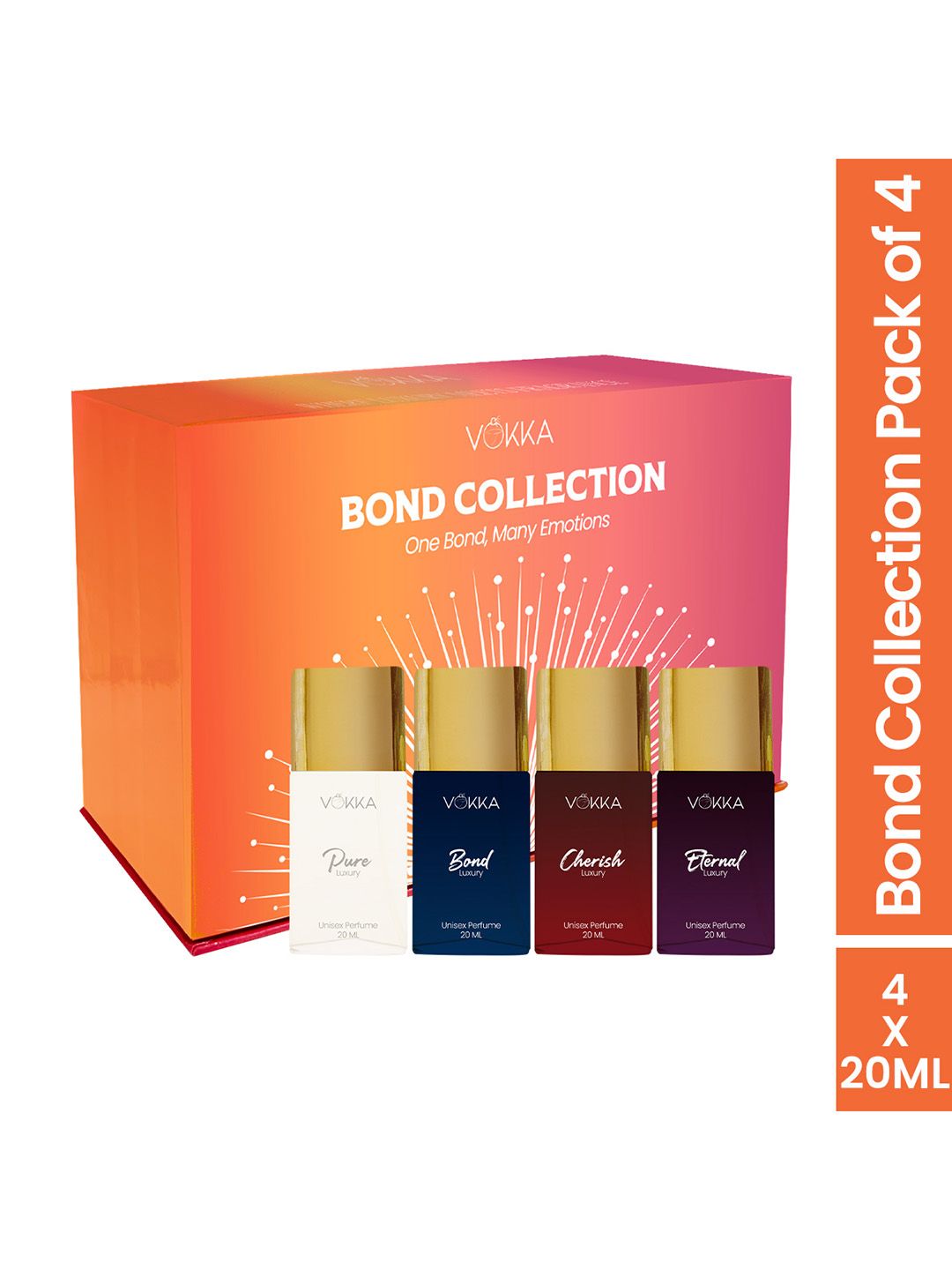 Vokka Bond Collection Luxury Long Lasting Perfume - 20ml Each-image-14