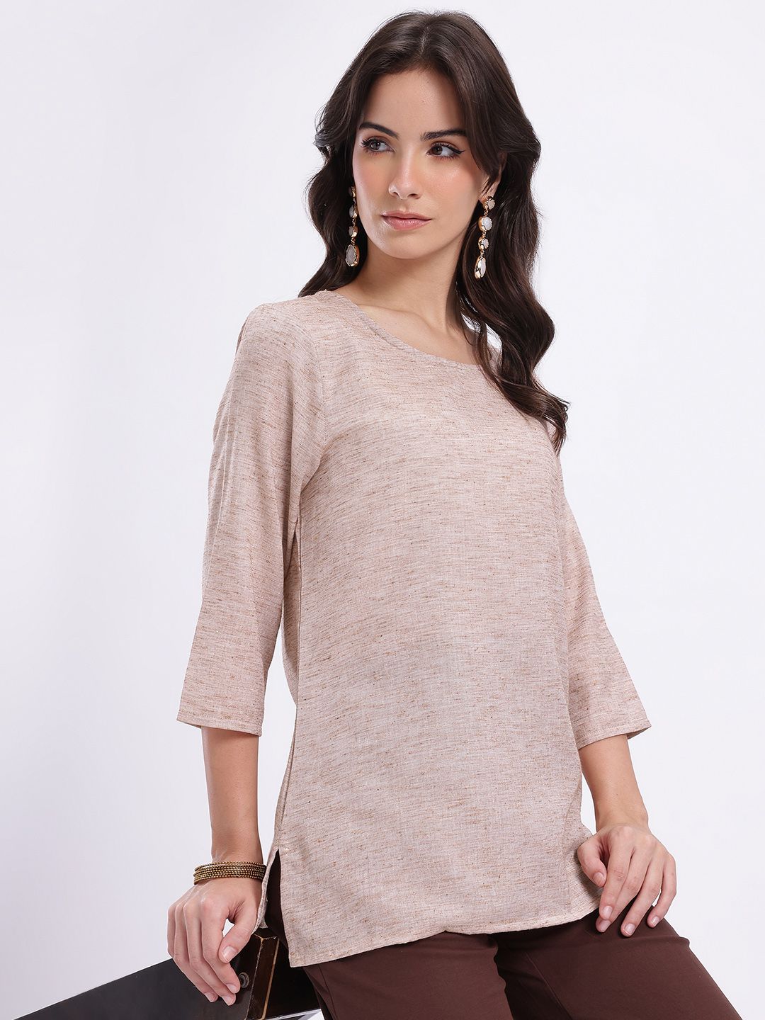 Anouk Rustic Grindle Effect Kurti-picture-14