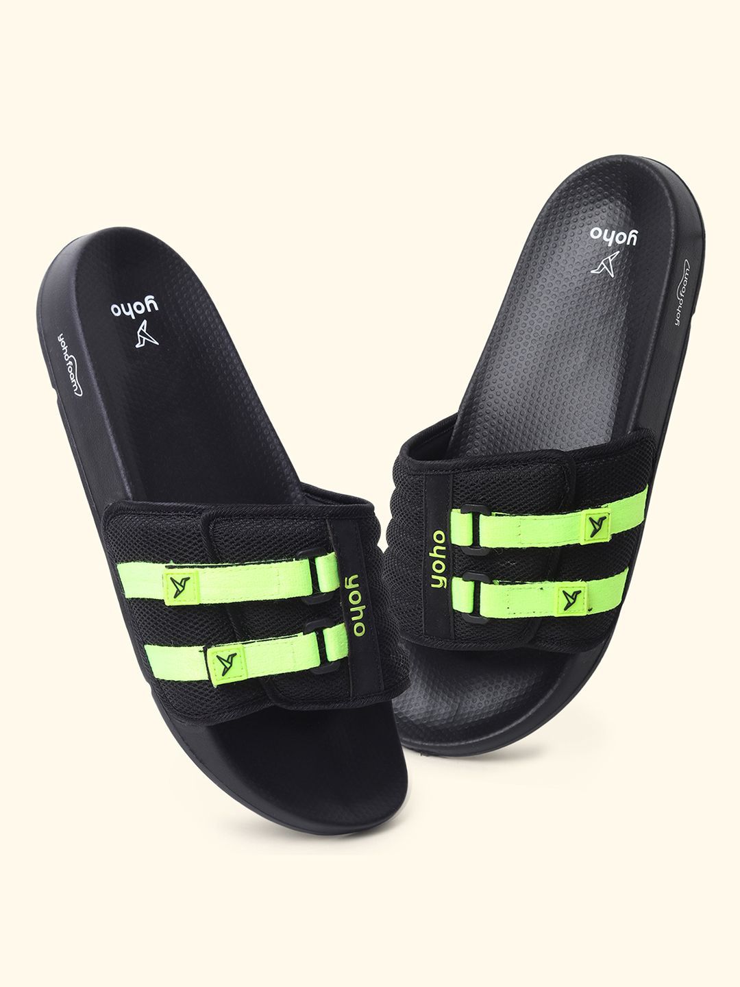 yoho Men Urban Loom Colourblocked Sliders-picture-10