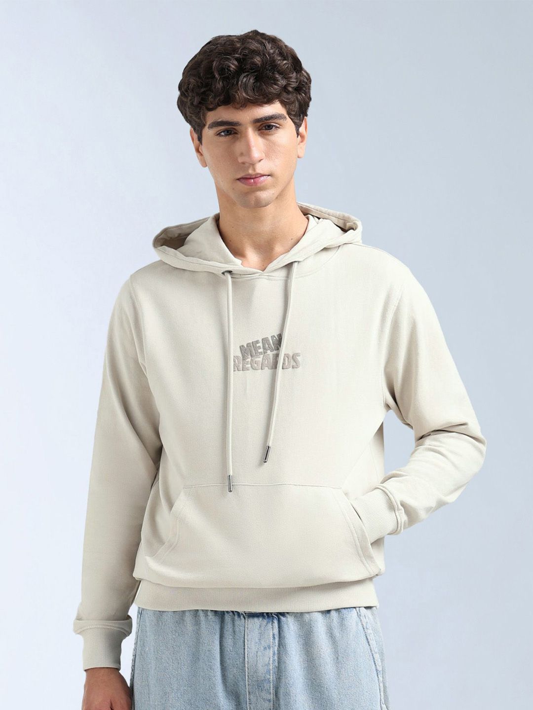 Flying Machine Men Emboridered Hooded Pullover Sweatshirt-picture-21