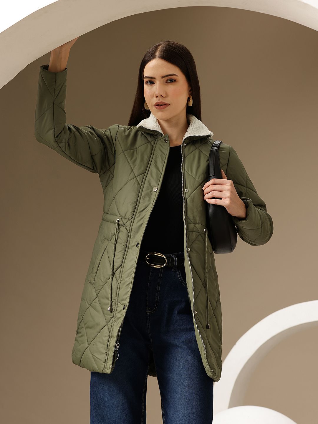 Chemistry Longline Padded Jacket-picture-14
