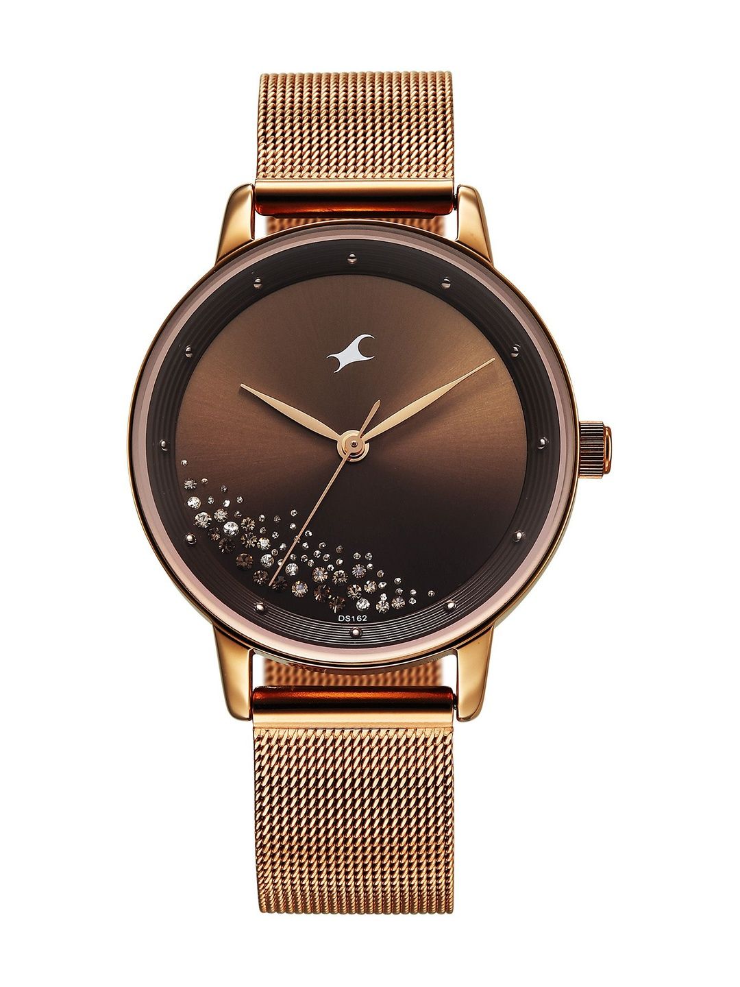 Fastrack Girls Brass Dial & Stainless Steel Straps Running Analogue Watch 6206WM01-picture-27