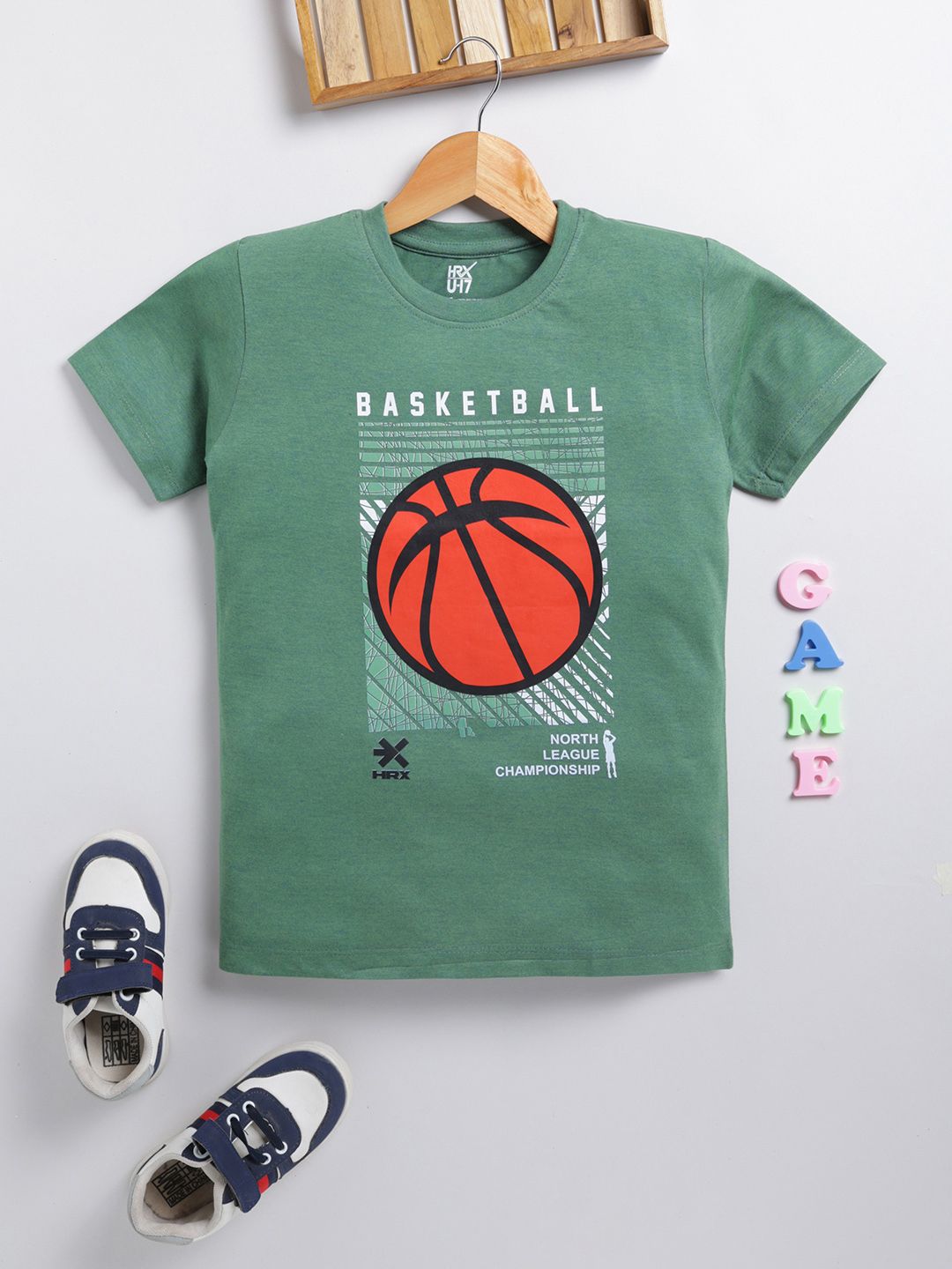 HRX by Hrithik Roshan Boys Printed Rapid Dry Sports T-shirt-picture-27