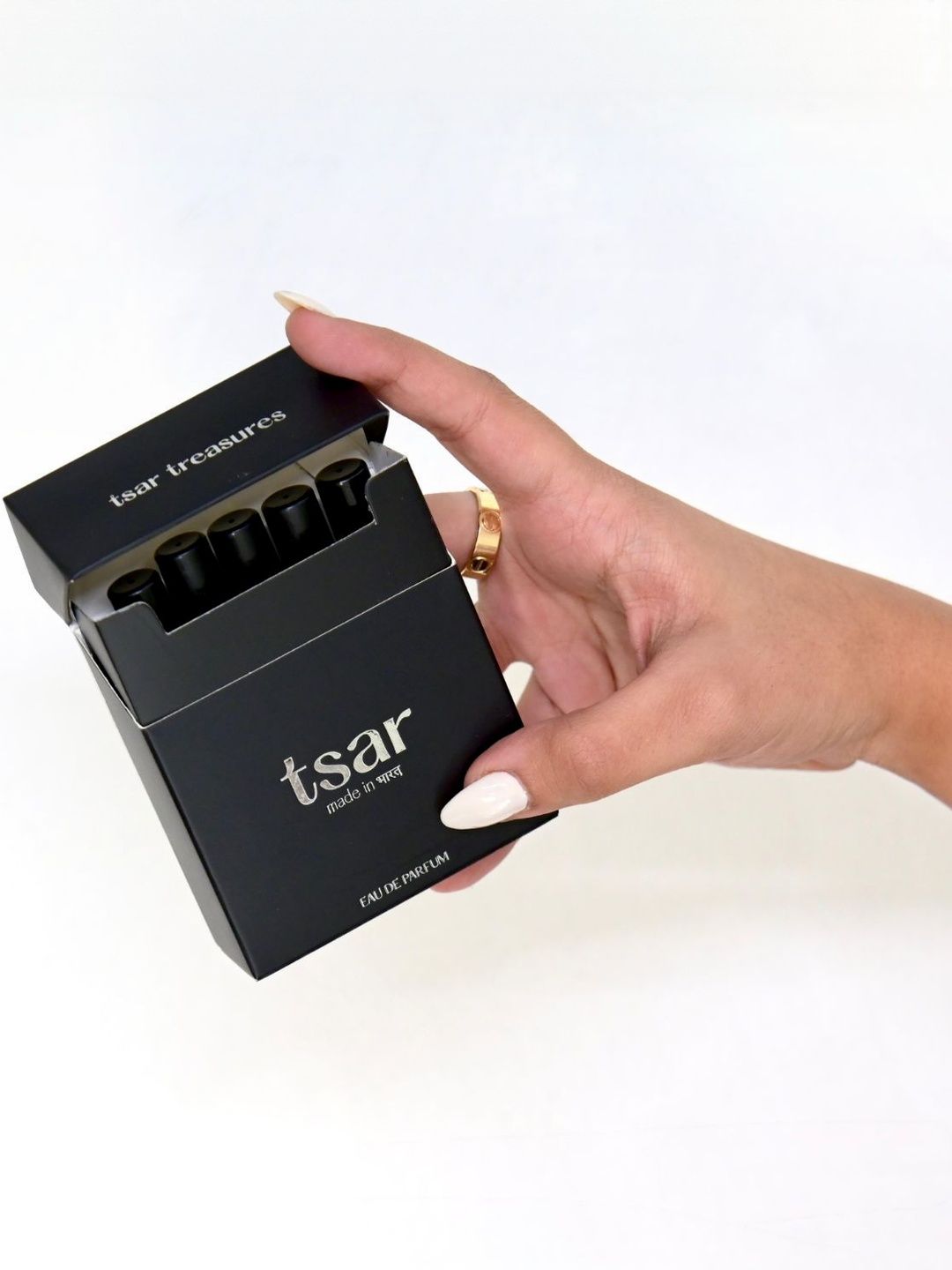 Tsar Made in Bharat Set Of 5 900Y, Romo, XVIII Oud, Poseidon & Zeste EDP - 5 ml Each-image-14