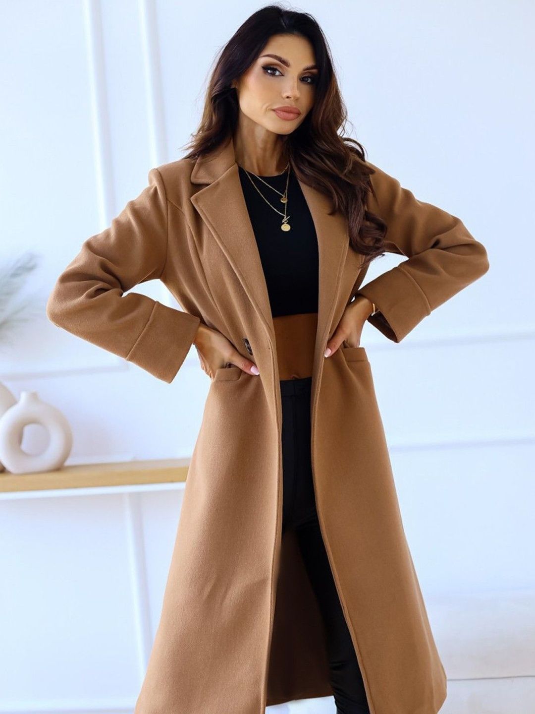 Mast & Harbour Women Lapel Collar Solid Tailored Jacket-picture-13