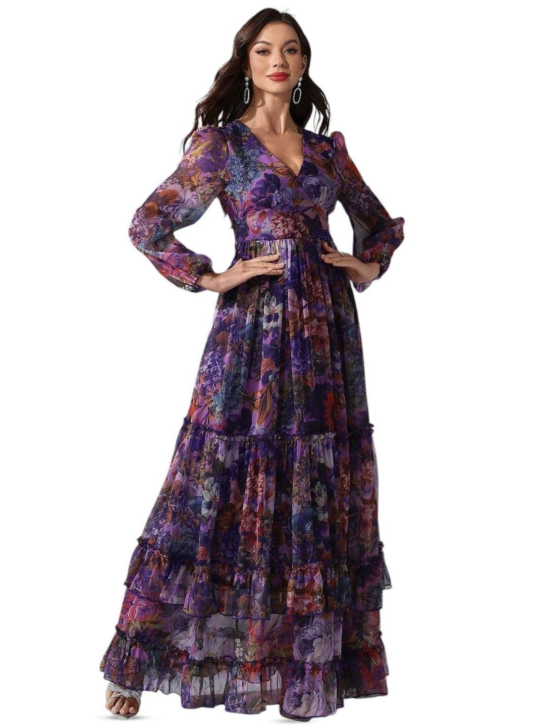4WRD by Dressberry Floral Print Maxi Dress-picture-17