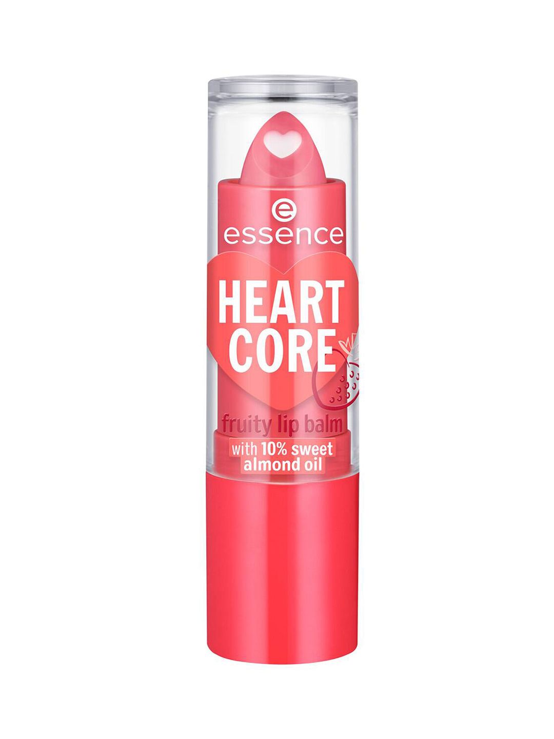 essence Heart Core Fruity Lip Balm 3g - Sweet Strawberry 02-picture-21