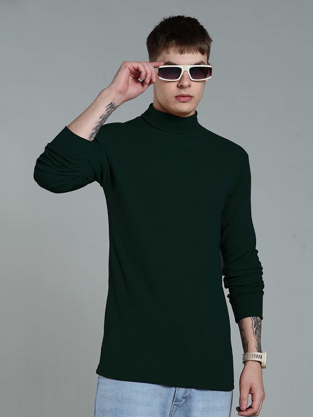 fashlook Men Ribbed Woollen Pullover-picture-32
