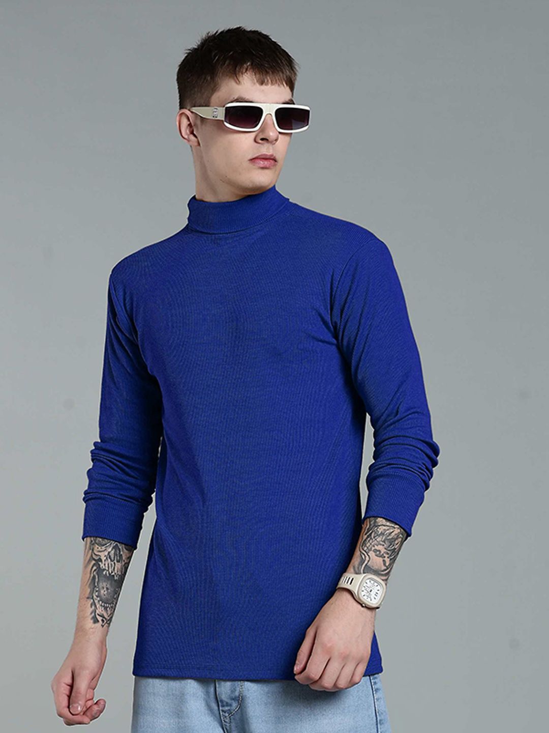 fashlook Men Ribbed Woollen Pullover-picture-40