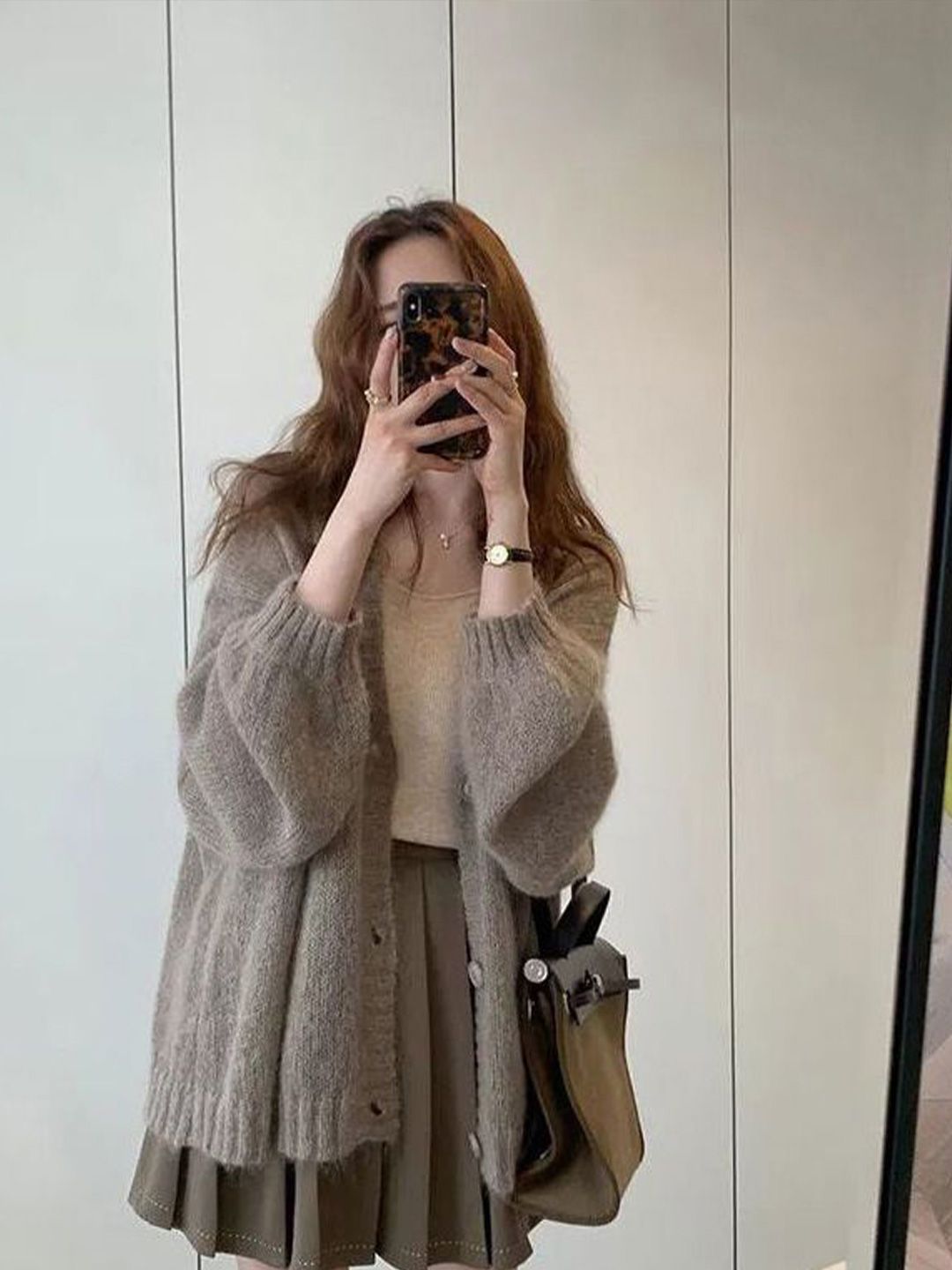StyleCast x Revolte Women Self Design V-Neck Longline Cardigan-picture-58