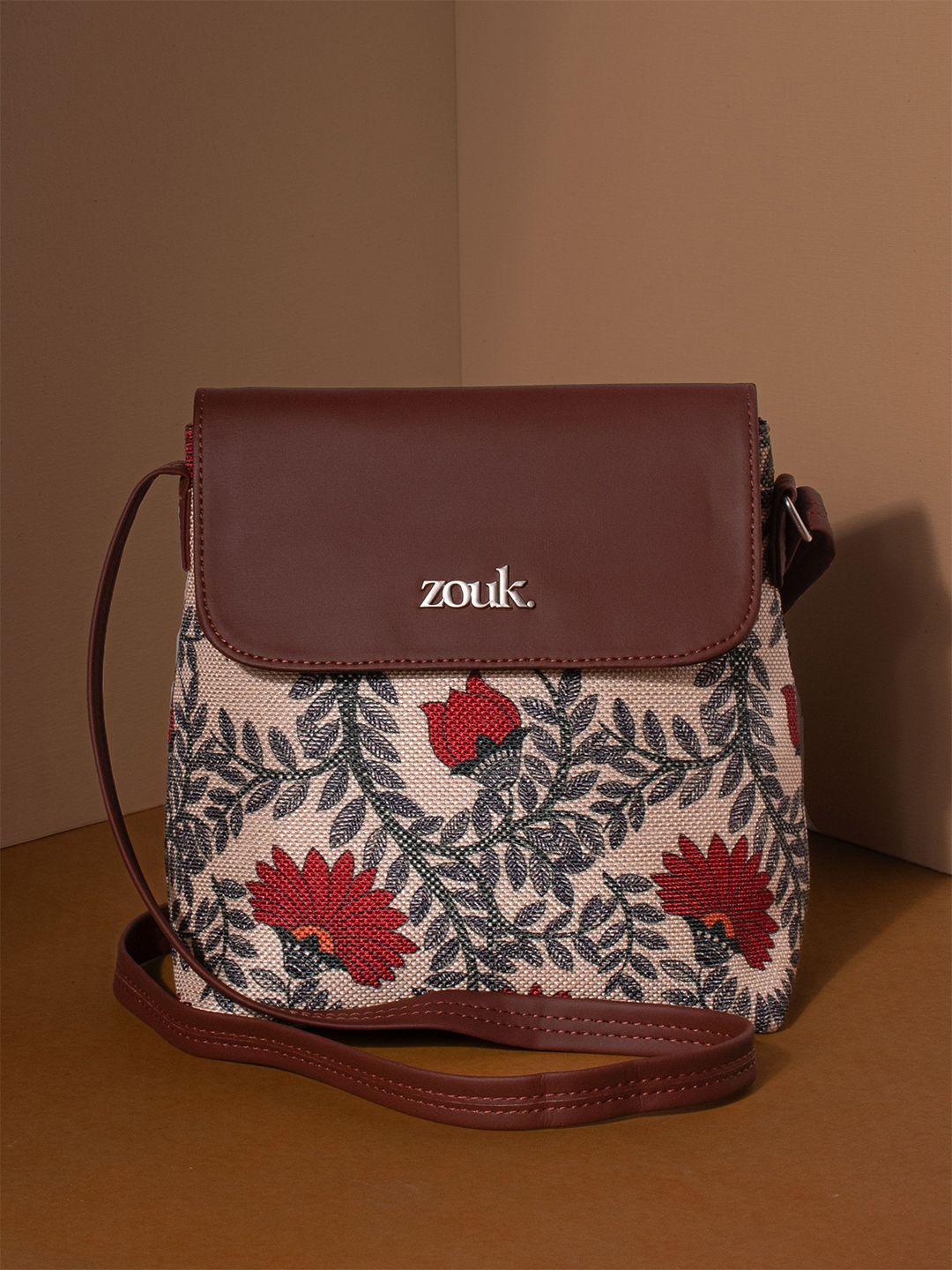 ZOUK Nawabi Couture Women Floral Printed Crossbody Embroidered Sling Bag-picture-17