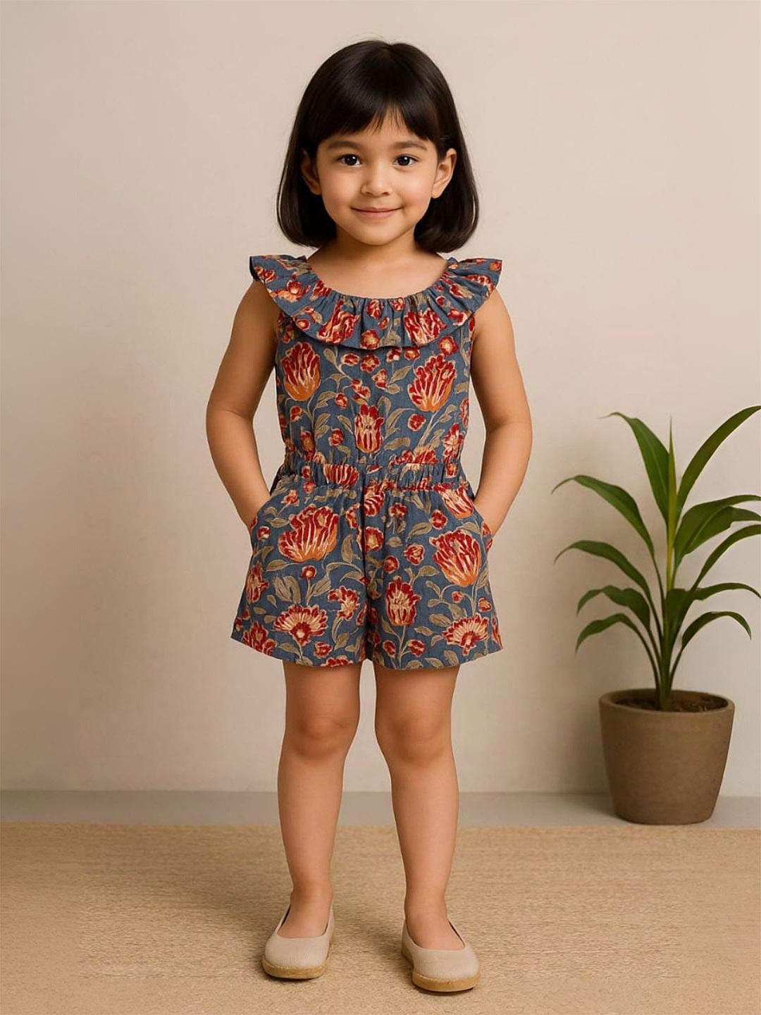 Urban Birdie Girls Printed Jumpsuit-picture-35