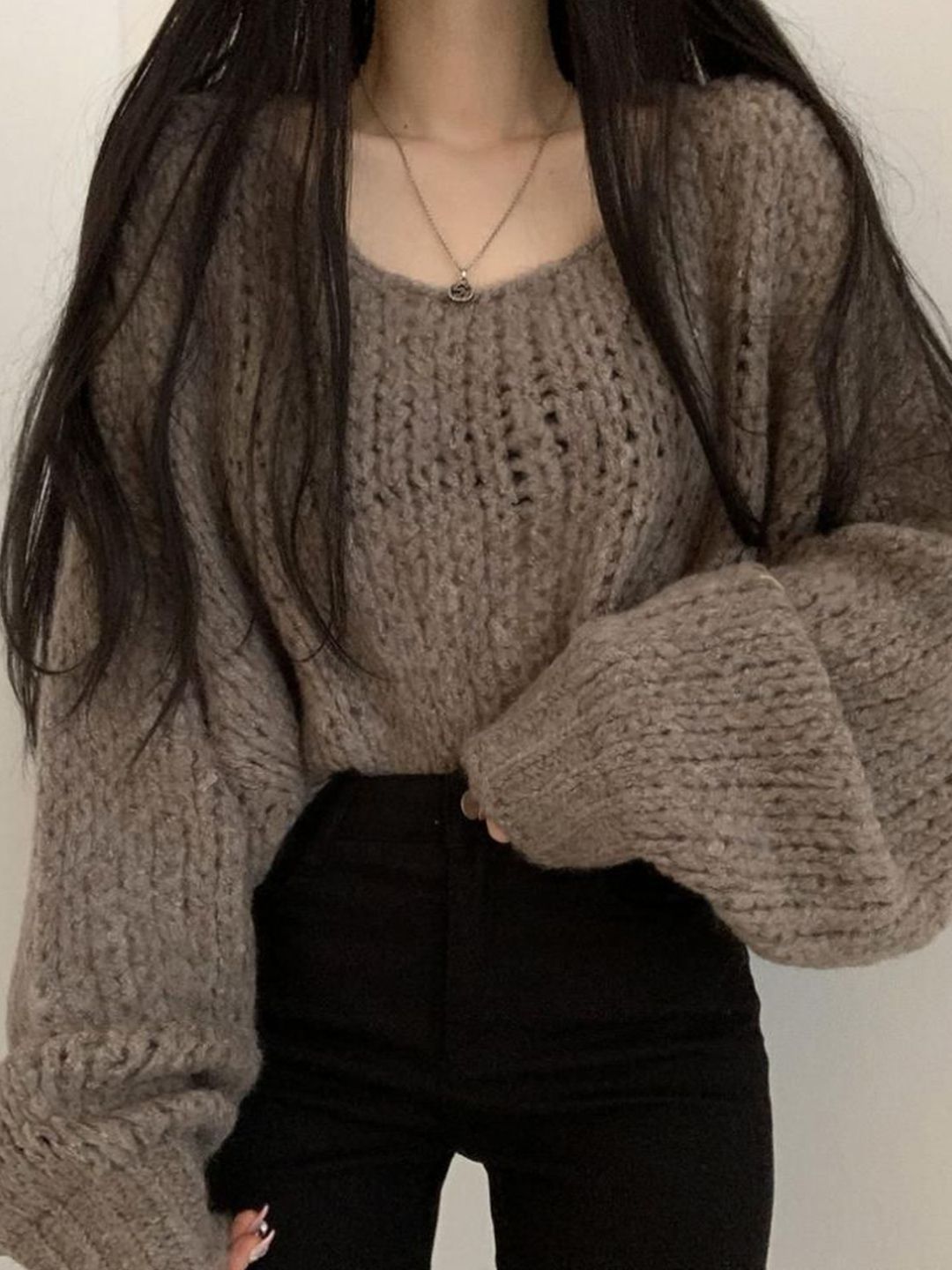 StyleCast x Revolte Women Self Design Crop Pullover-picture-39