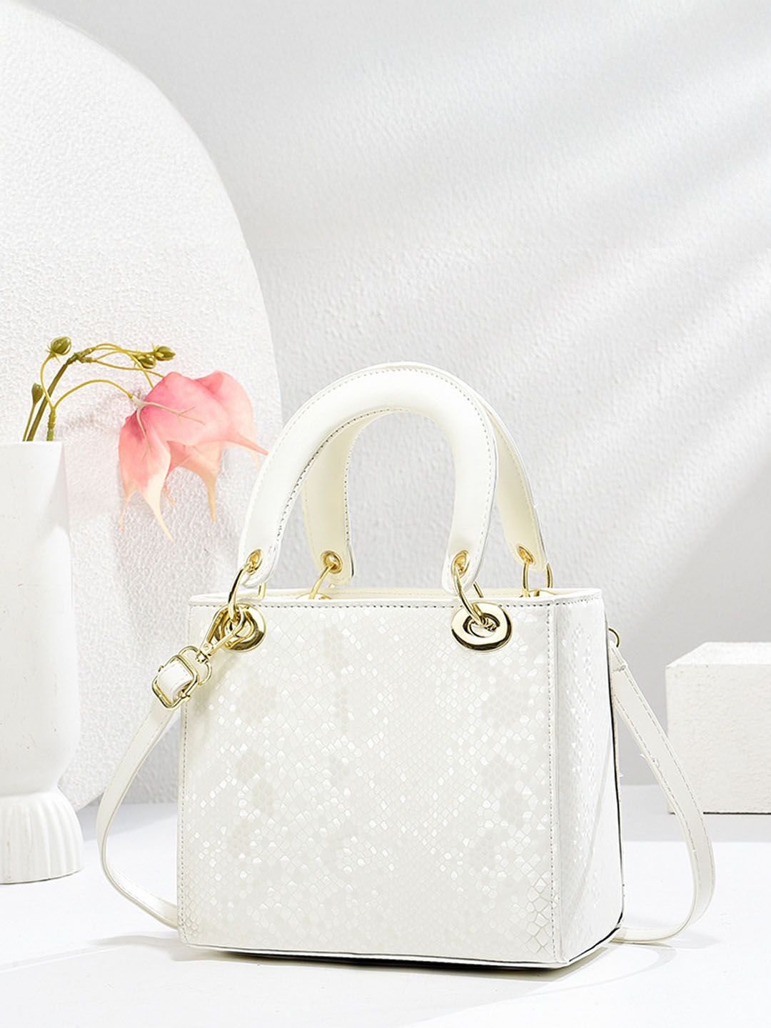 StyleCast PU Structured Handheld Bag With Detachable Sling Strap-picture-32