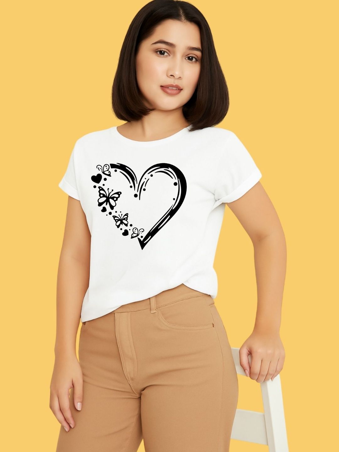 Kasendra Graphic Printed Round-Neck Short Sleeves T-shirt-picture-37