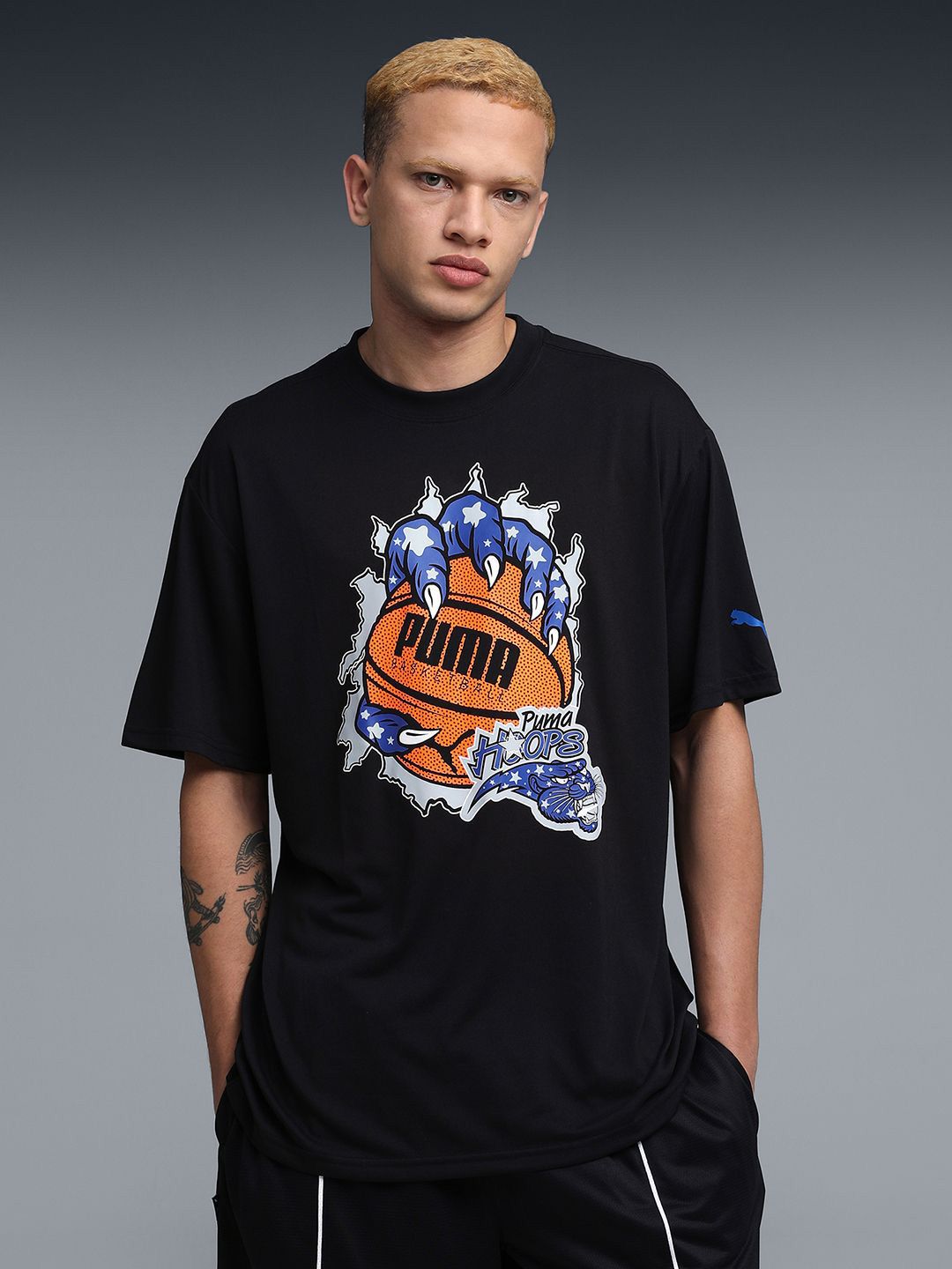 Puma Hoopaverse Mens Moisture-Wicking Basketball T-shirt-picture-37