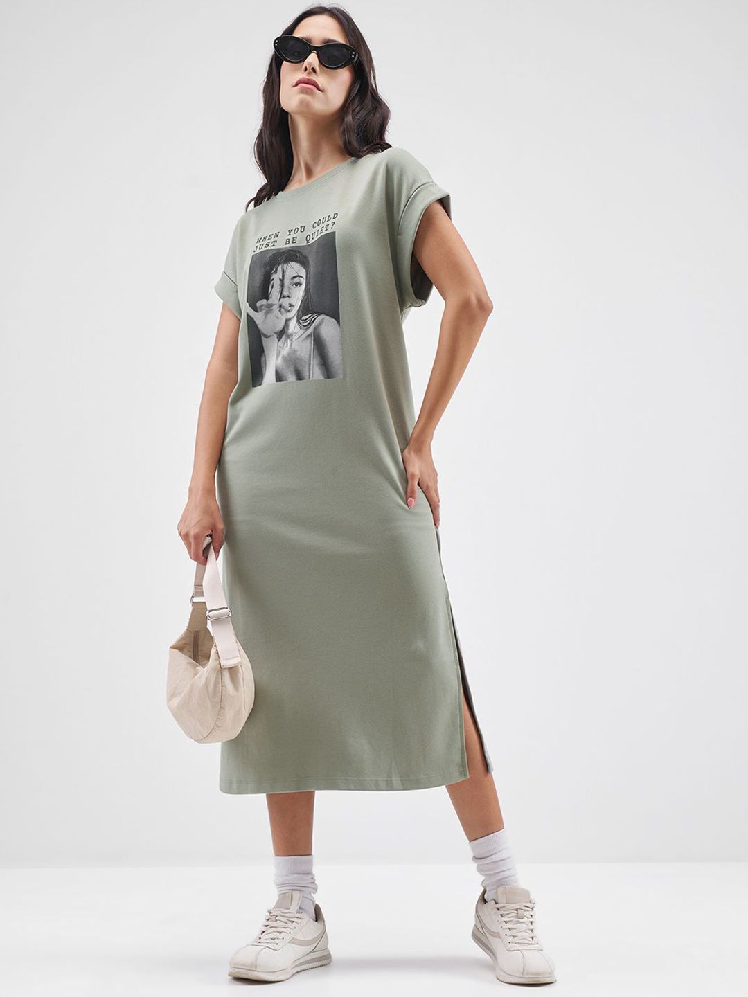 Tokyo Talkies Print T-shirt Midi Dress-picture-36