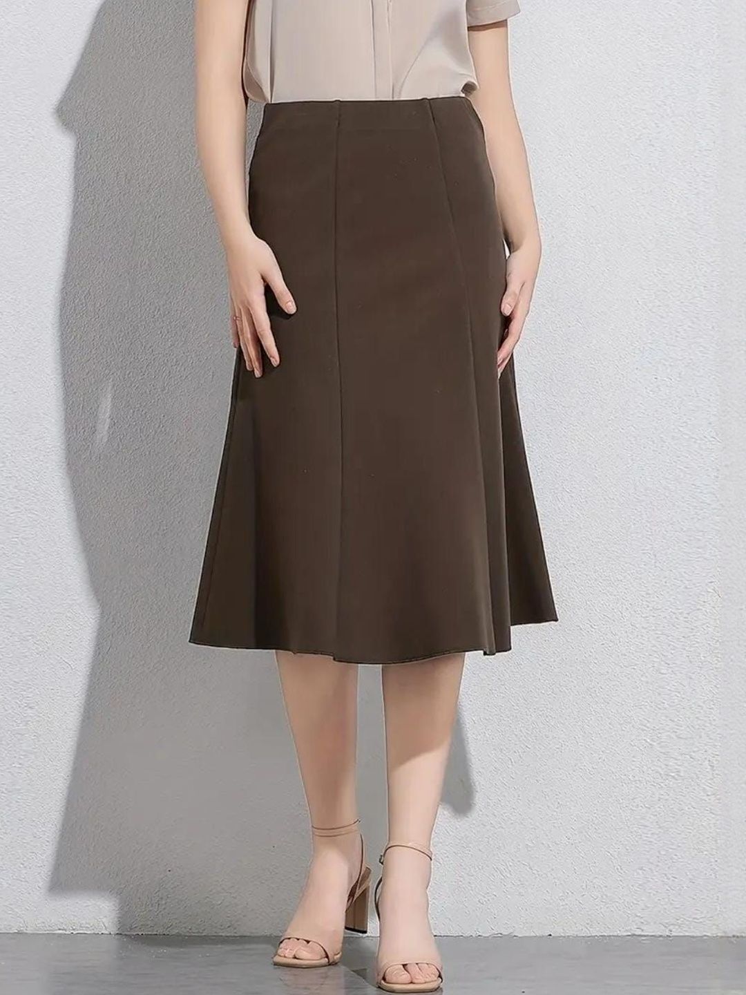 JINJIN FASHION Women A-Line Knee-Length Skirts with Slip-On Closure-picture-31
