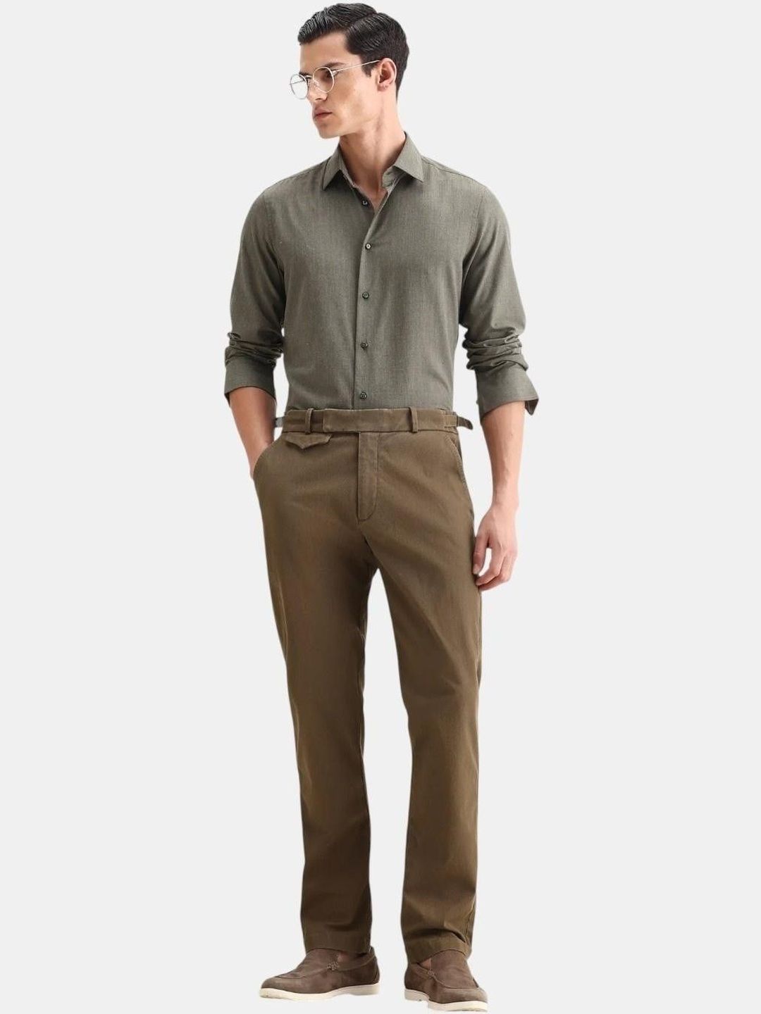 RARE RABBIT Men Easy Wash Trousers-picture-29