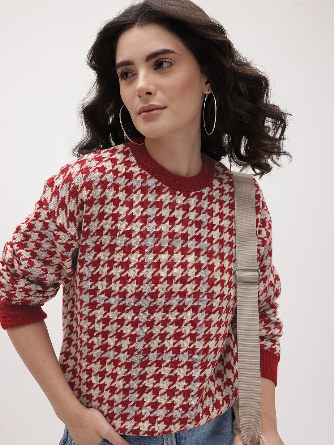 The Roadster Life Co. Houndstooth Printed Pullover-picture-29