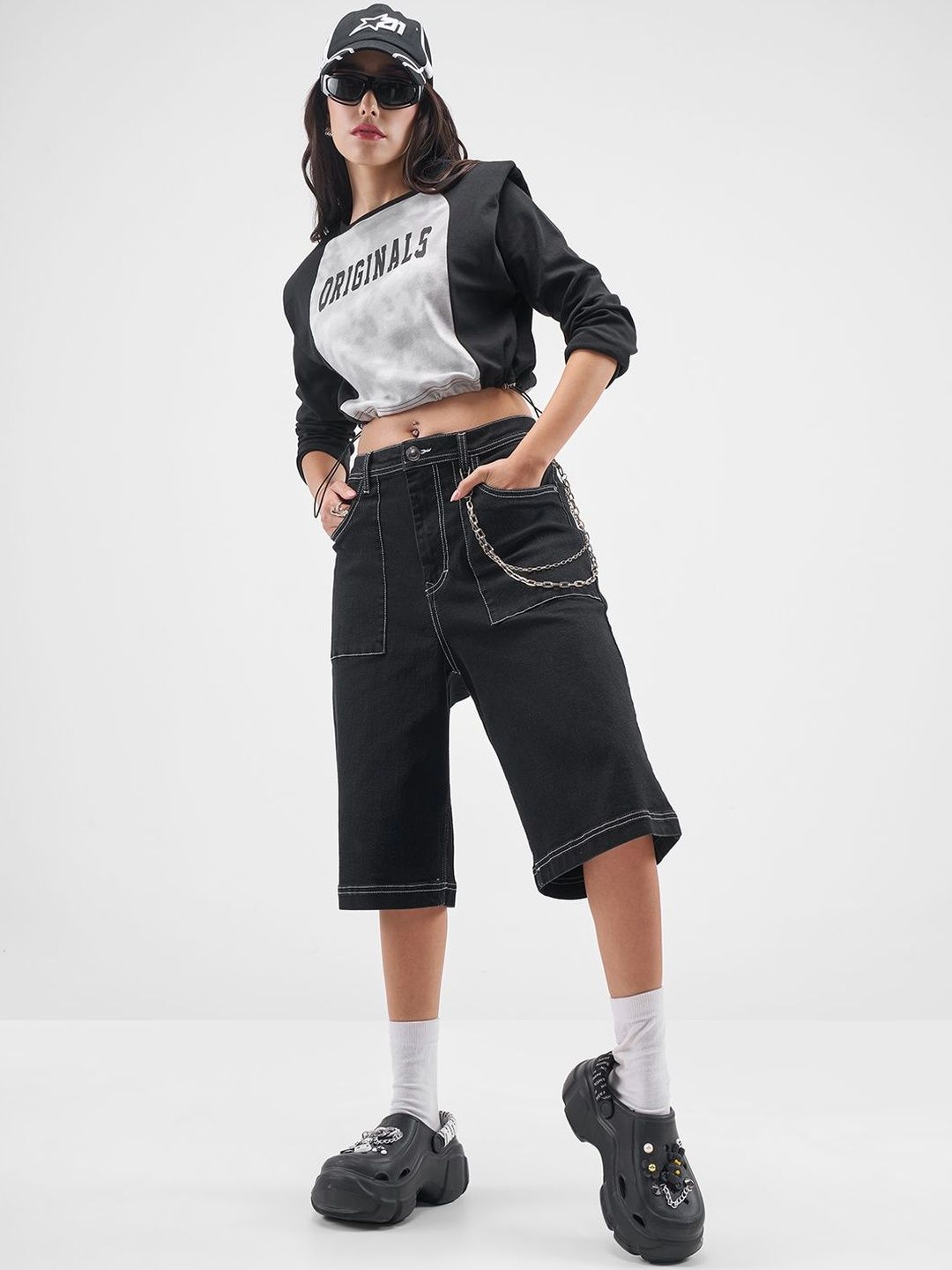 Street By Tokyo Talkies Print Cotton Crop Top-picture-31