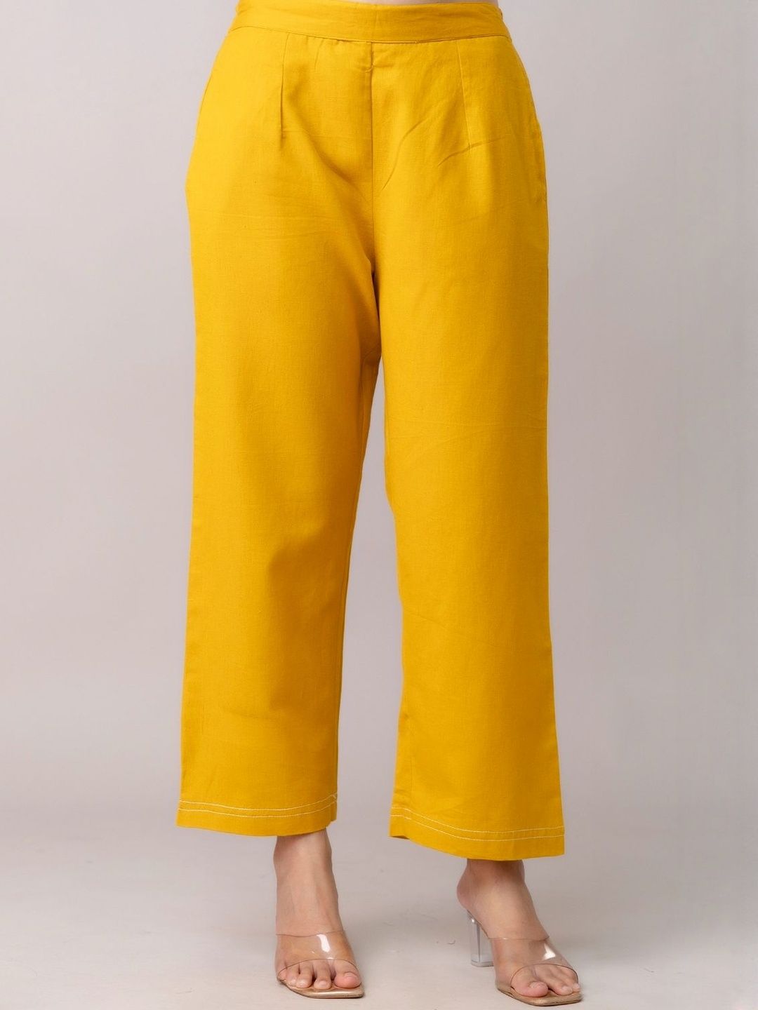 Kohsh Women Cotton Wide Leg Trouser Pant Culottes-picture-29