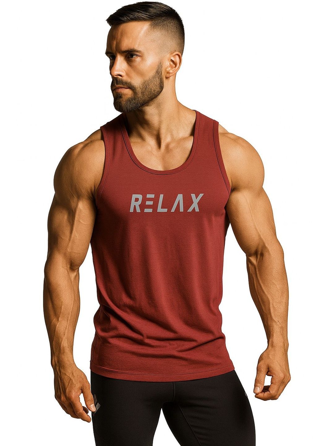 3Colors Men Printed Gym Innerwear Vests-picture-19