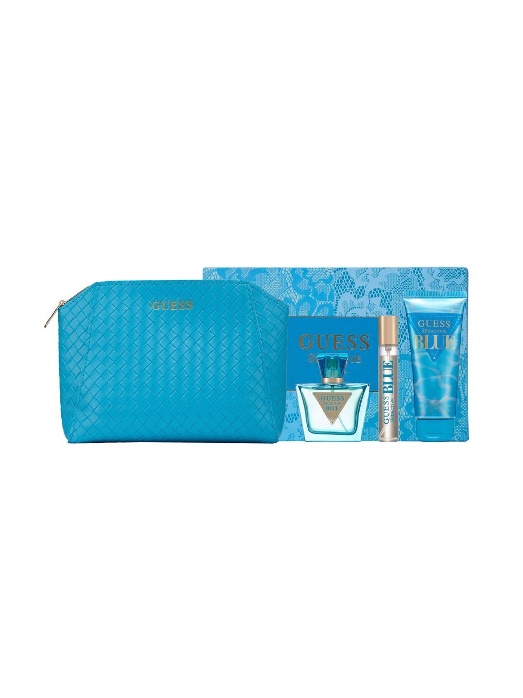GUESS Women Set Of 3 Seductive Blue EDT- 75 ml- Spray- 15 ml & Body Lotion- 10 ml-picture-23