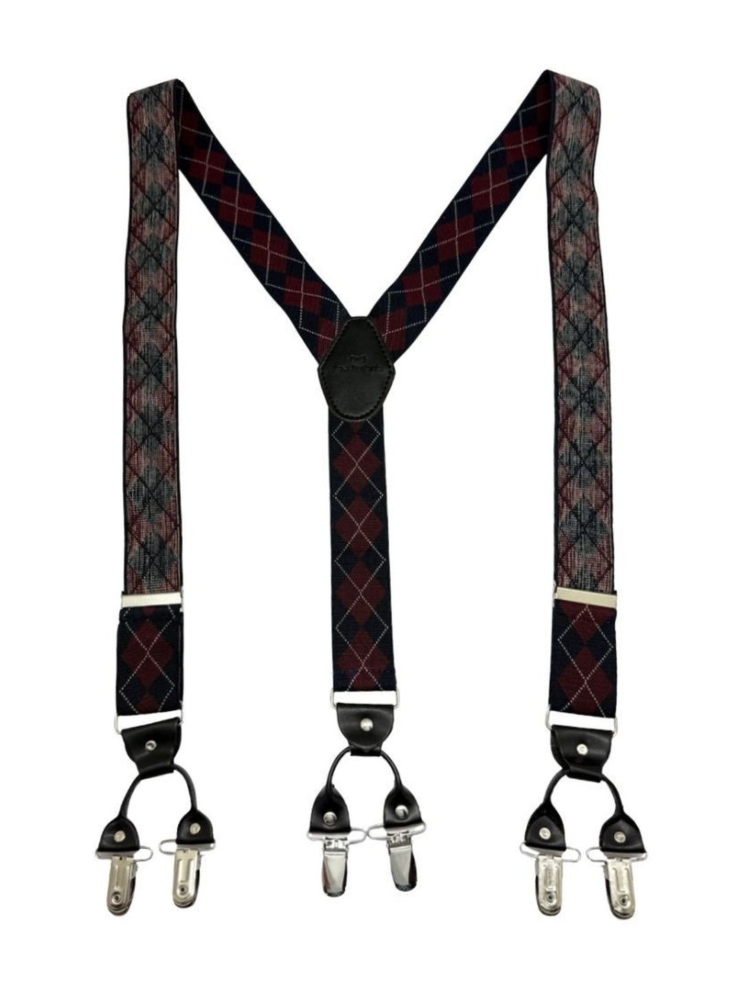 The Tie Hub Checked Y-Back Adjustable Suspender-picture-15