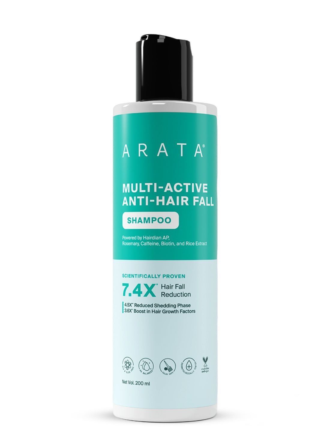 ARATA Multi Active Anti Hair Fall Shampoo With Caffeine - 200 ml-picture-46
