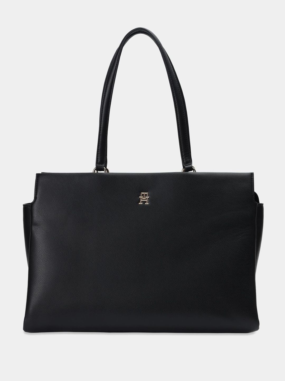 Tommy Hilfiger Structured Tote Bag With Non-Detachable Sling Strap