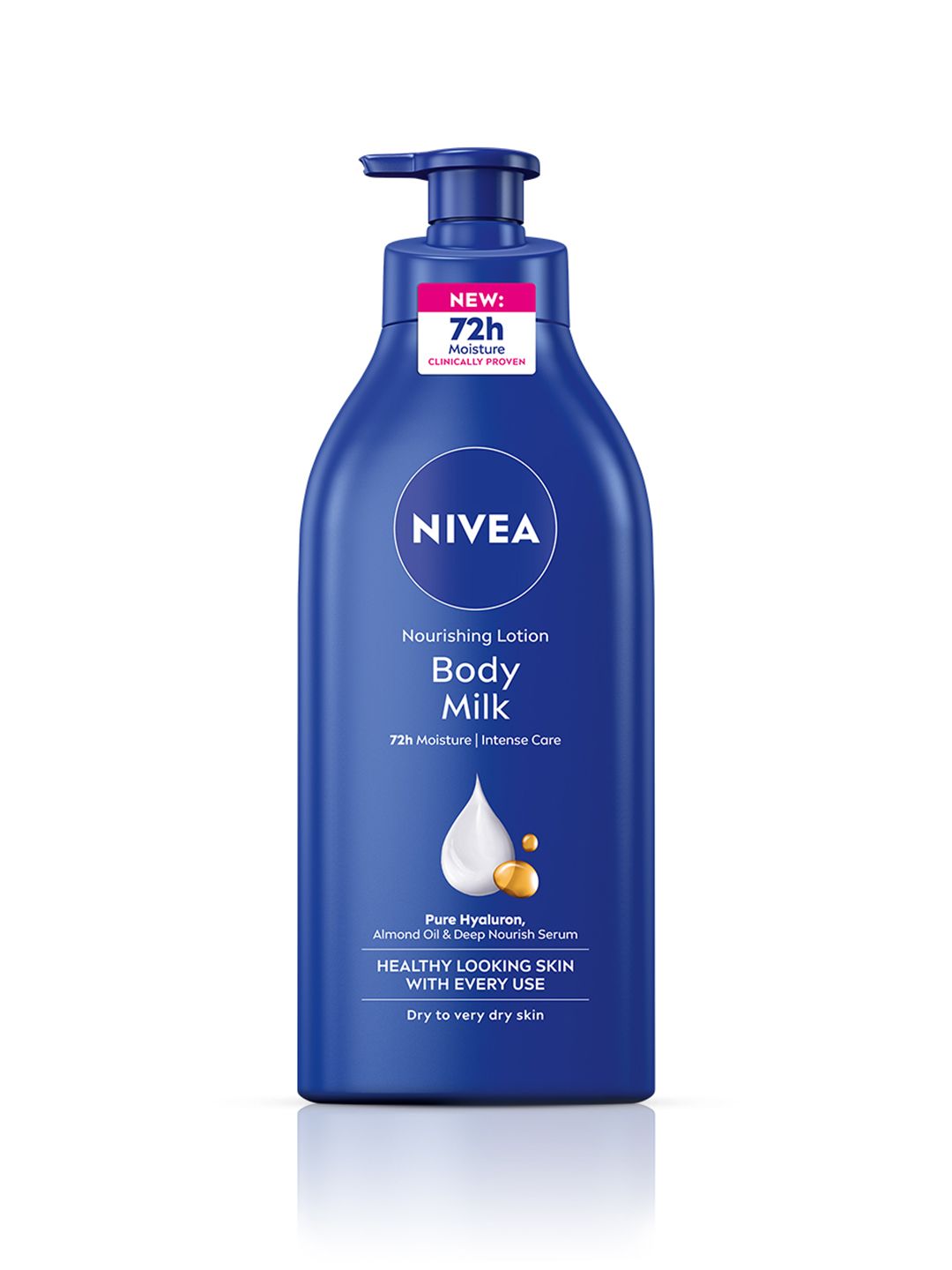 Nivea Body Milk Nourishing Lotion with Pure Hyaluron & Almond Oil for Dry Skin - 625 ml