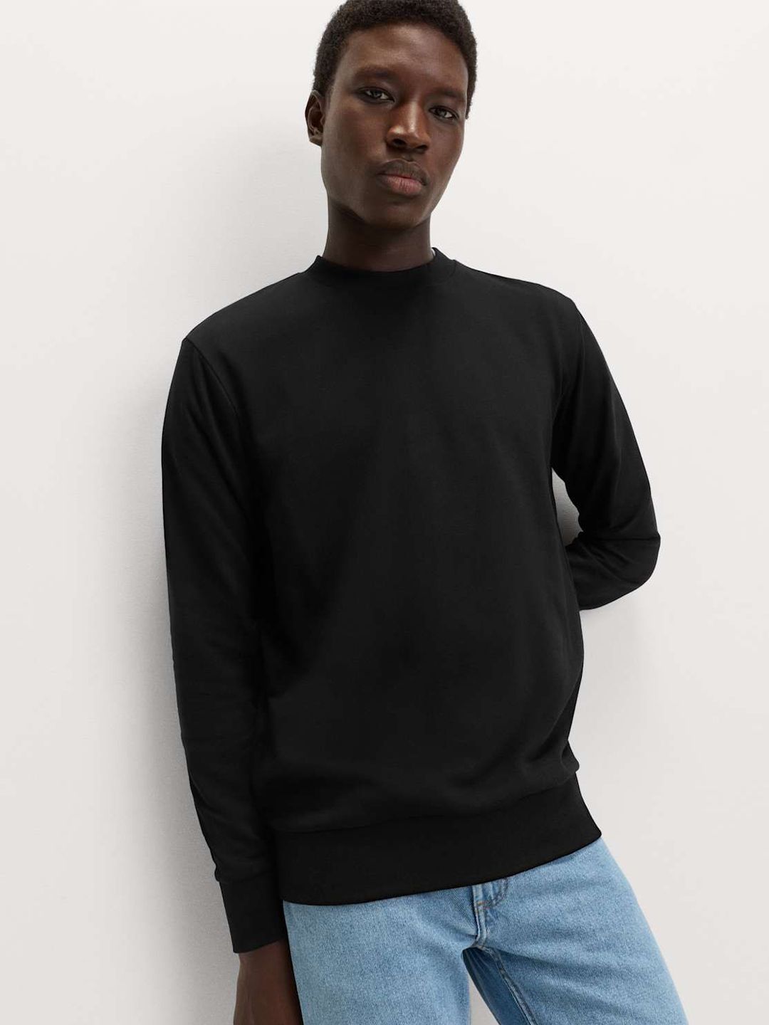 Marks & Spencer Crew Neck Long Sleeves Cotton Pullover Sweatshirt-picture-16