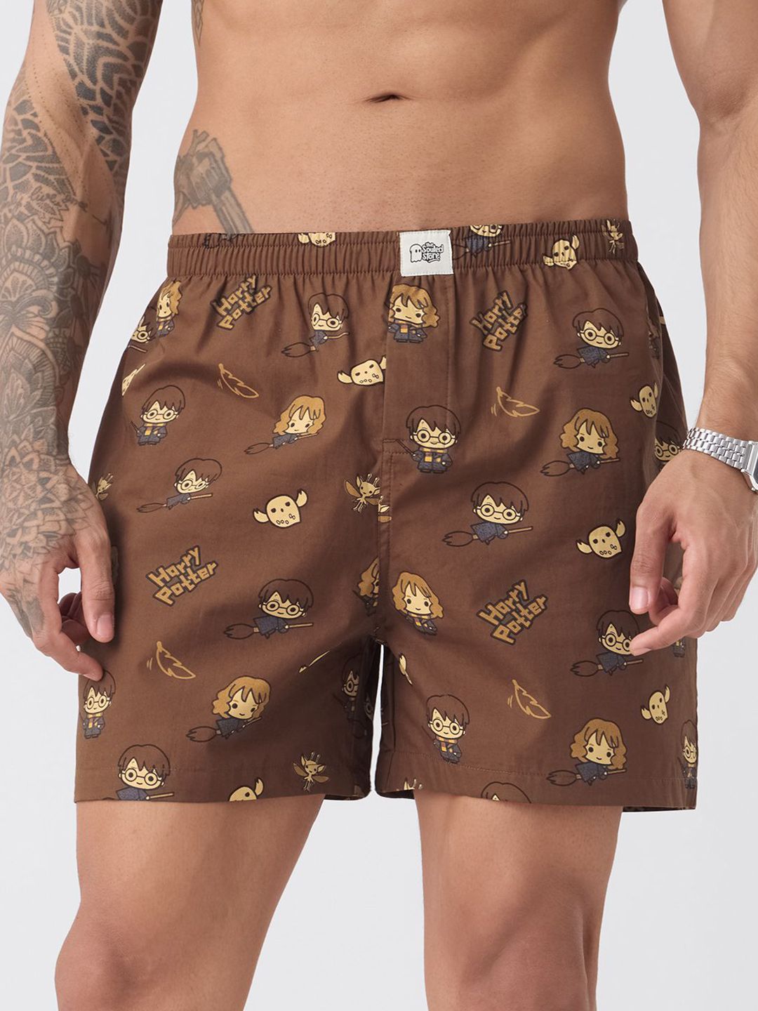 The Souled Store Men Harry Potter Chibi Printed Cotton Boxers