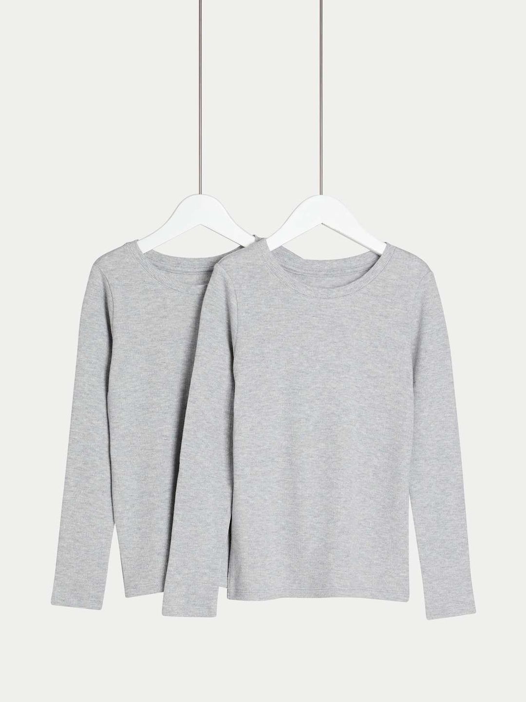 Marks & Spencer Boys Pack Of 2 Round Neck Long Sleeves Thermal Tops-picture-27