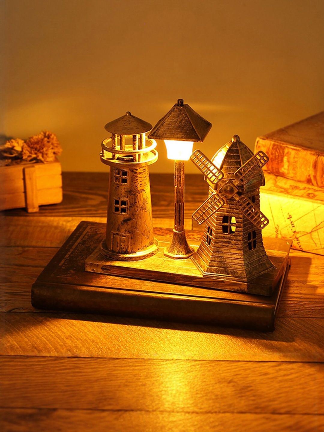 DEALSEVEN FASHION Unisex Gold-Toned Curio Showpiece-picture-16