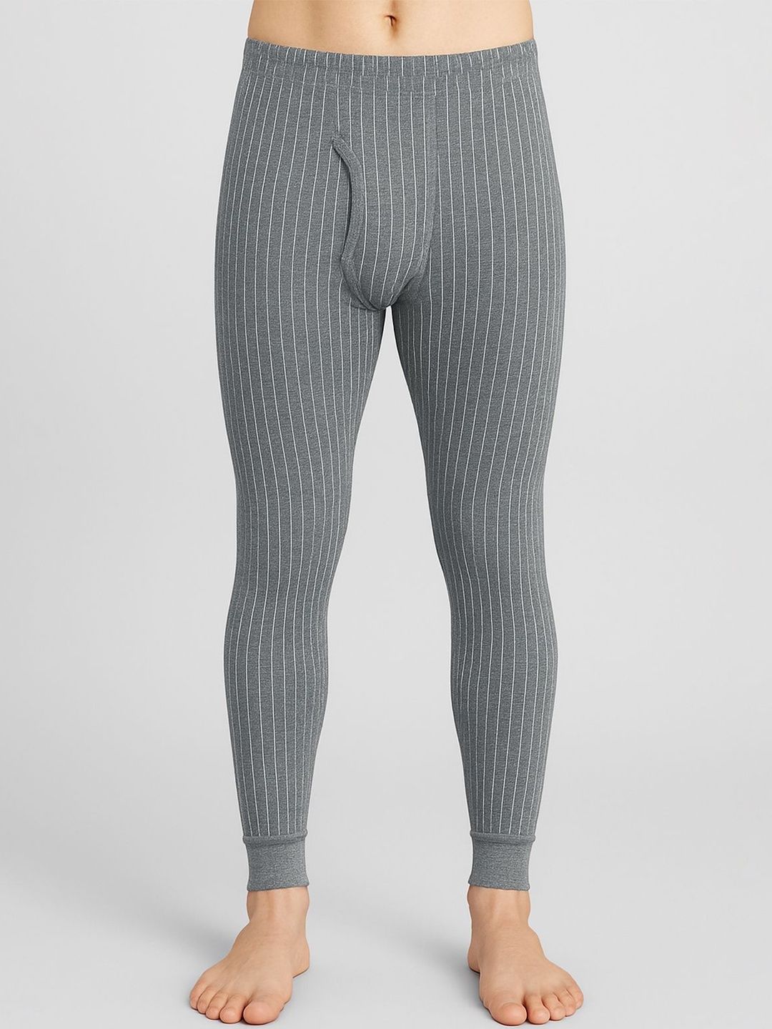 Lux Cozi Men Ribbed Mid-Rise Thermal Bottoms-picture-4