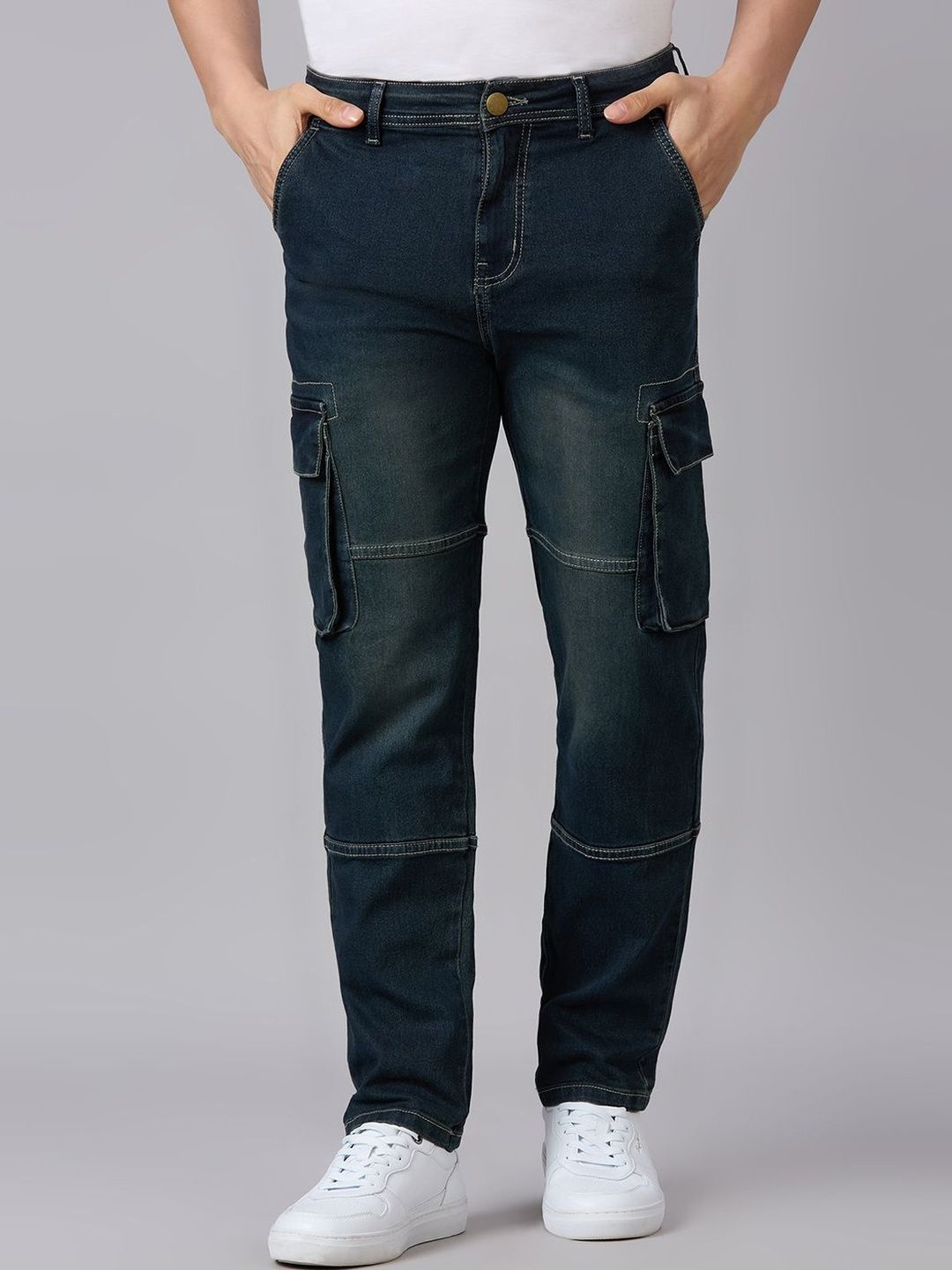Style Quotient Men Comfort Mid-Rise Light Fade Stretchable Relaxed Fit Jean-picture-40
