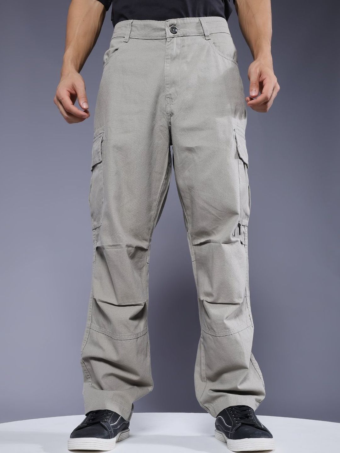 PRONK Relaxed Fit Mid-Rise Regular Trousers-picture-10