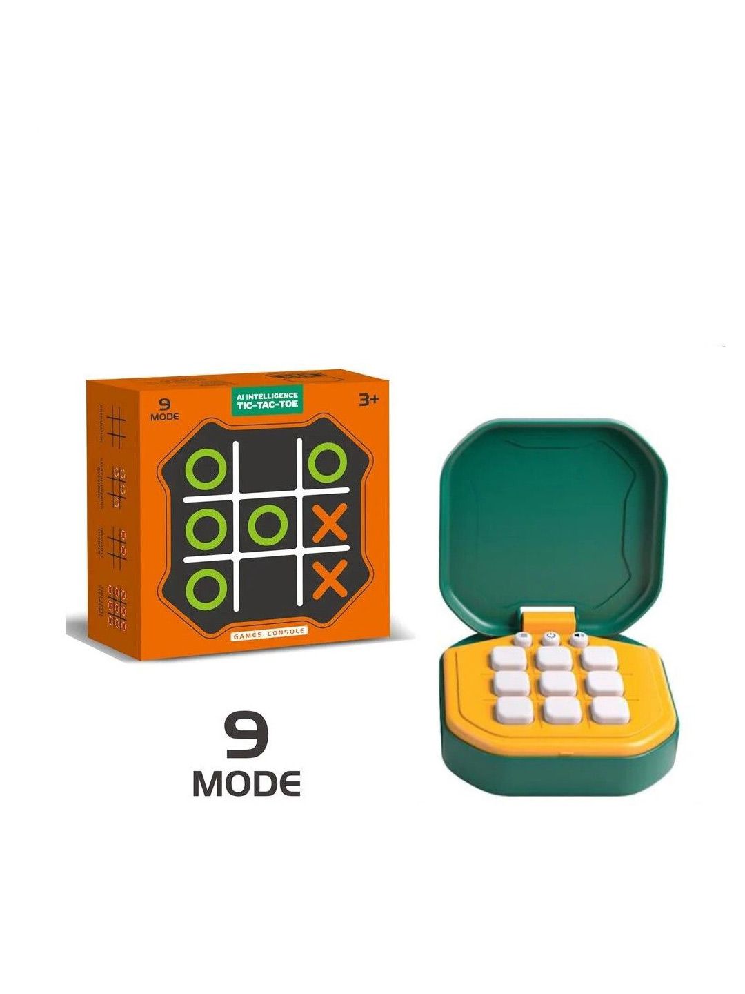 OPINA Multicolor AI Intelligence Tic-Tac-Toe Handheld Console with 9 Game Modes-image-28