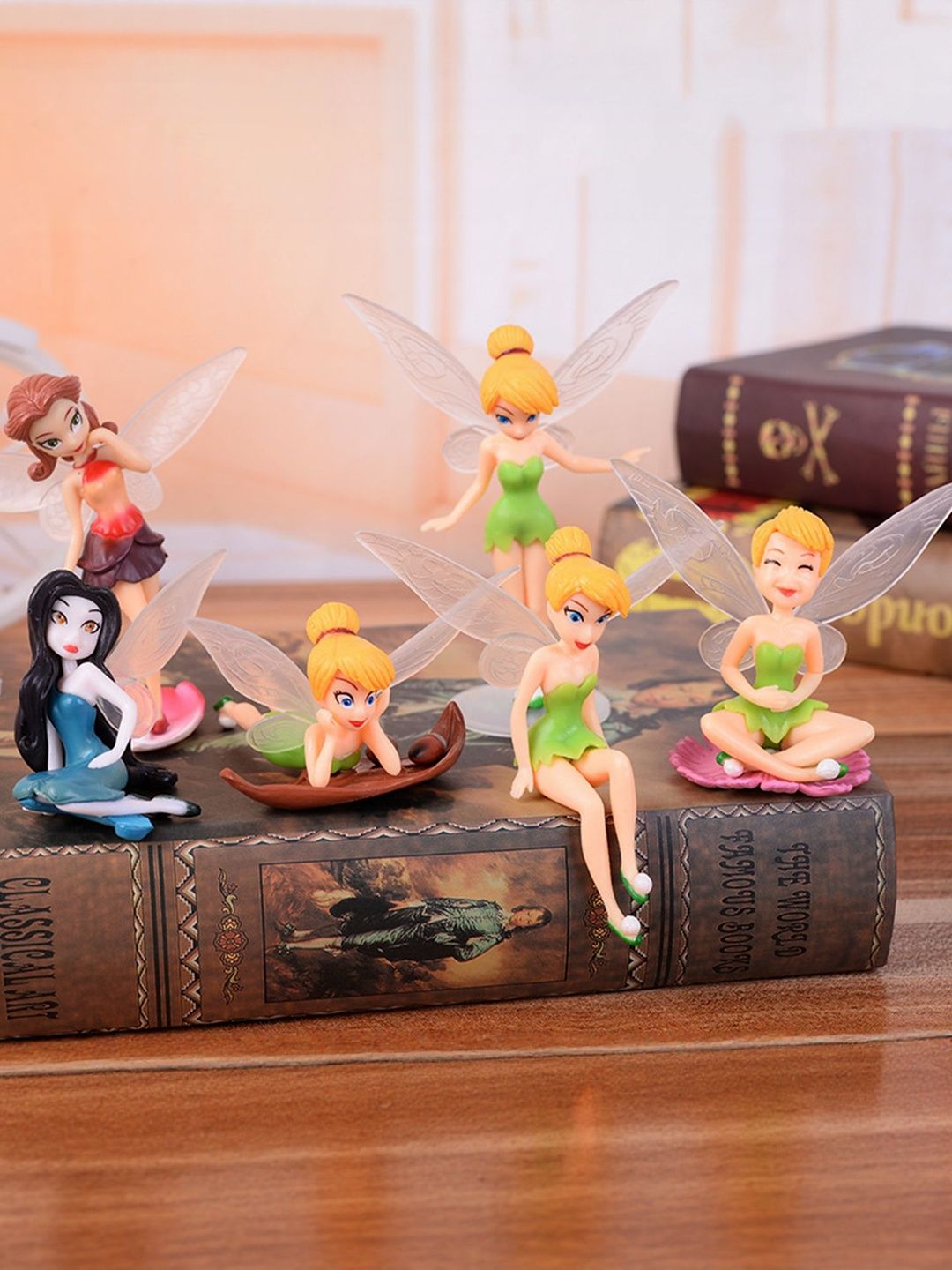 DEALSEVEN FASHION Set Of 6 White Miniature Figurine Showpiece-picture-17