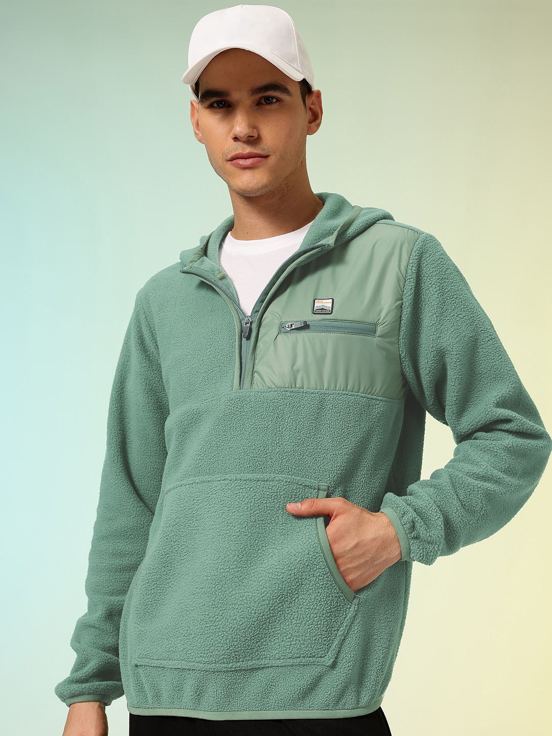 HRX by Hrithik Roshan Fleece Hooded Outdoor Sweatshirt-picture-45