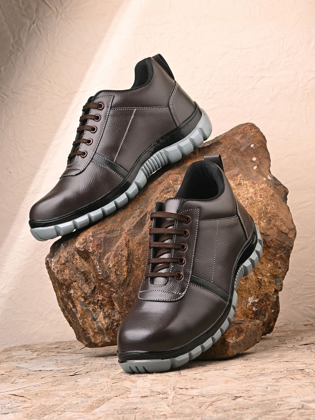 MENGLER Men Leather Sneakers-picture-35