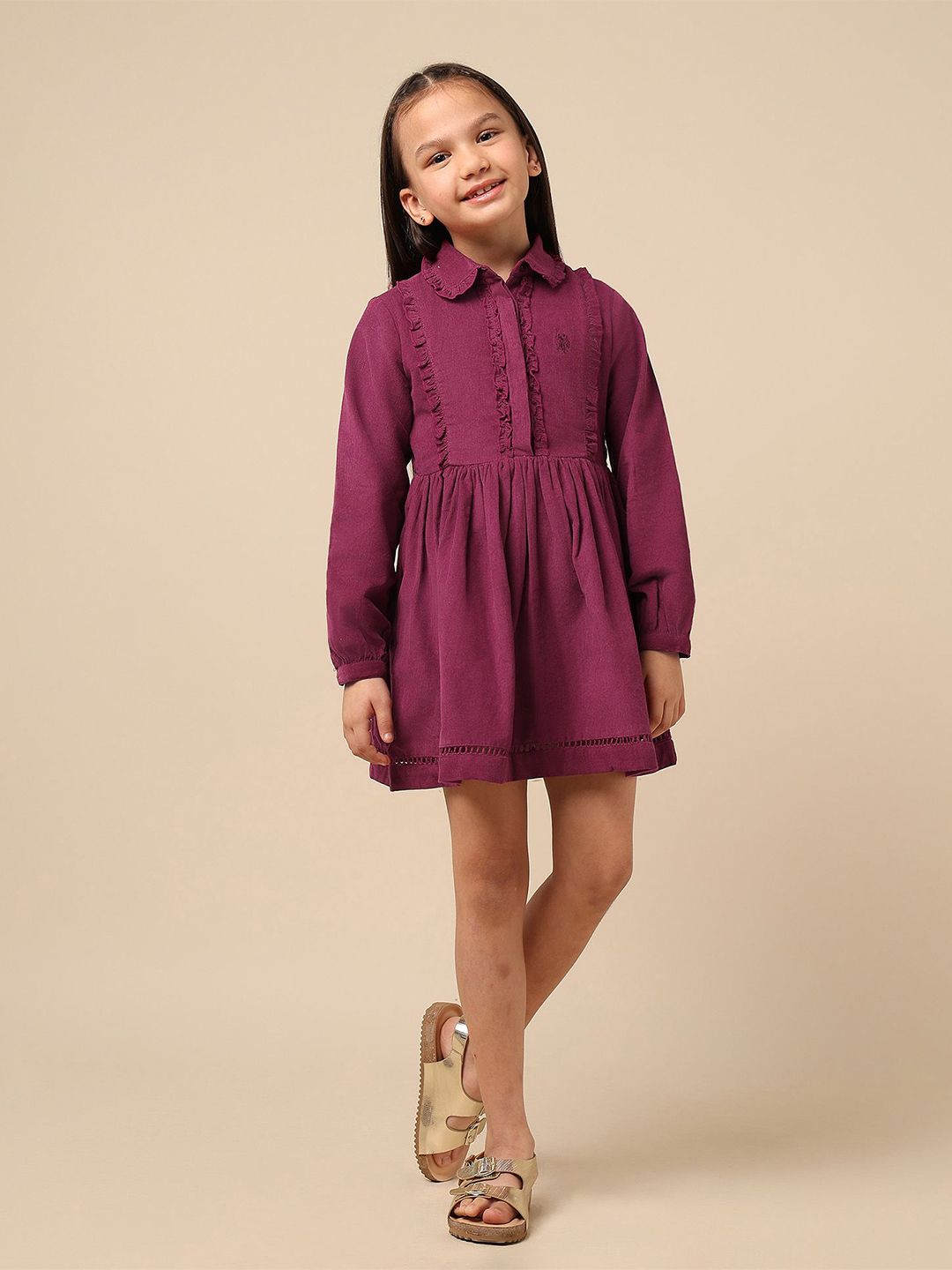 U.S. Polo Assn. Kids Shirt Mini Dress-picture-22